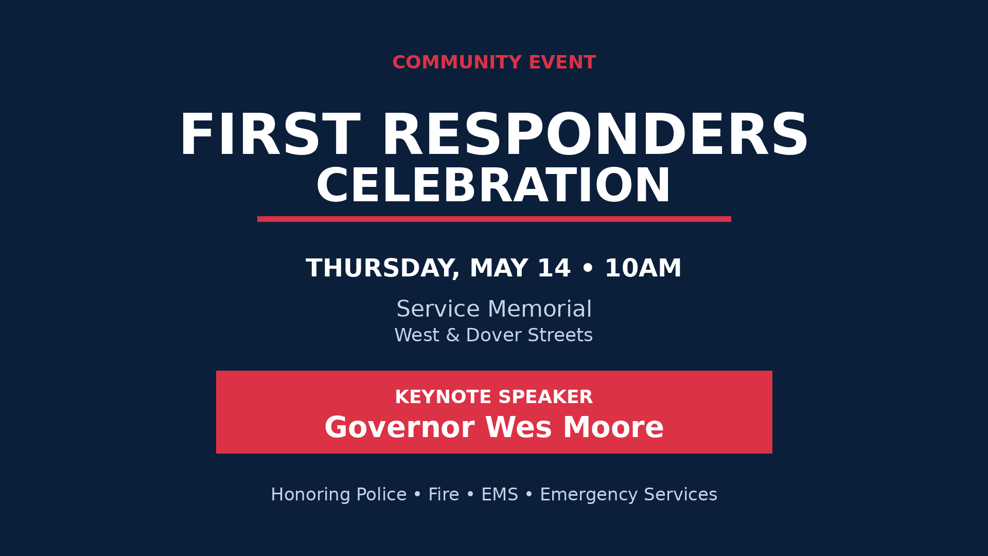 Talbot County First Responders Celebration