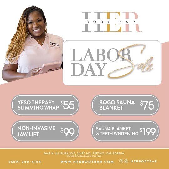 In case you missed our Anniversary sale, you definitely don't want to miss the Labor Day sale!
⠀⠀⠀⠀⠀⠀⠀⠀⠀
For one week only, get all of our best-selling services on Sale!
⠀⠀⠀⠀⠀⠀⠀⠀⠀
Don't wait too long, these spots fill up fast!
⠀⠀⠀⠀⠀⠀⠀⠀⠀
Click the lin