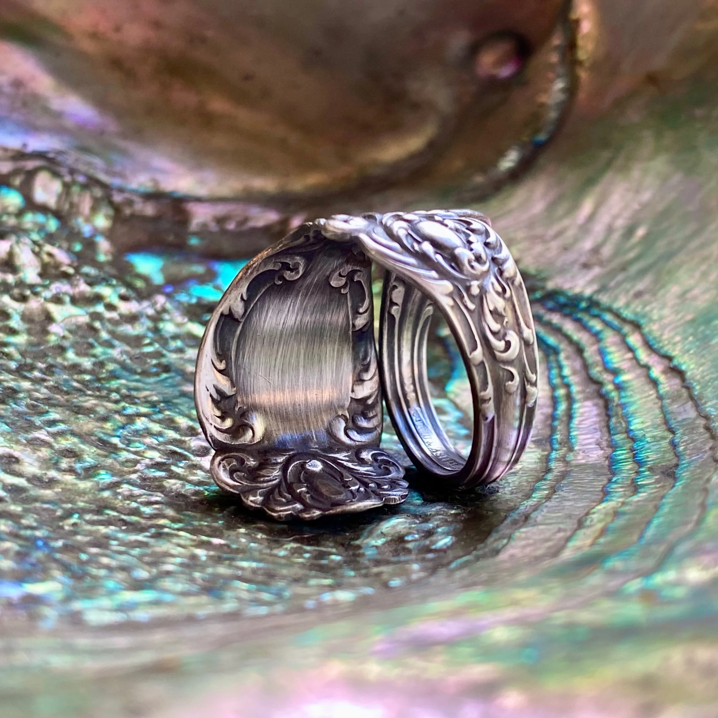 1895 Lucerne Sterling Spoon Ring - LadyForge Jewelry