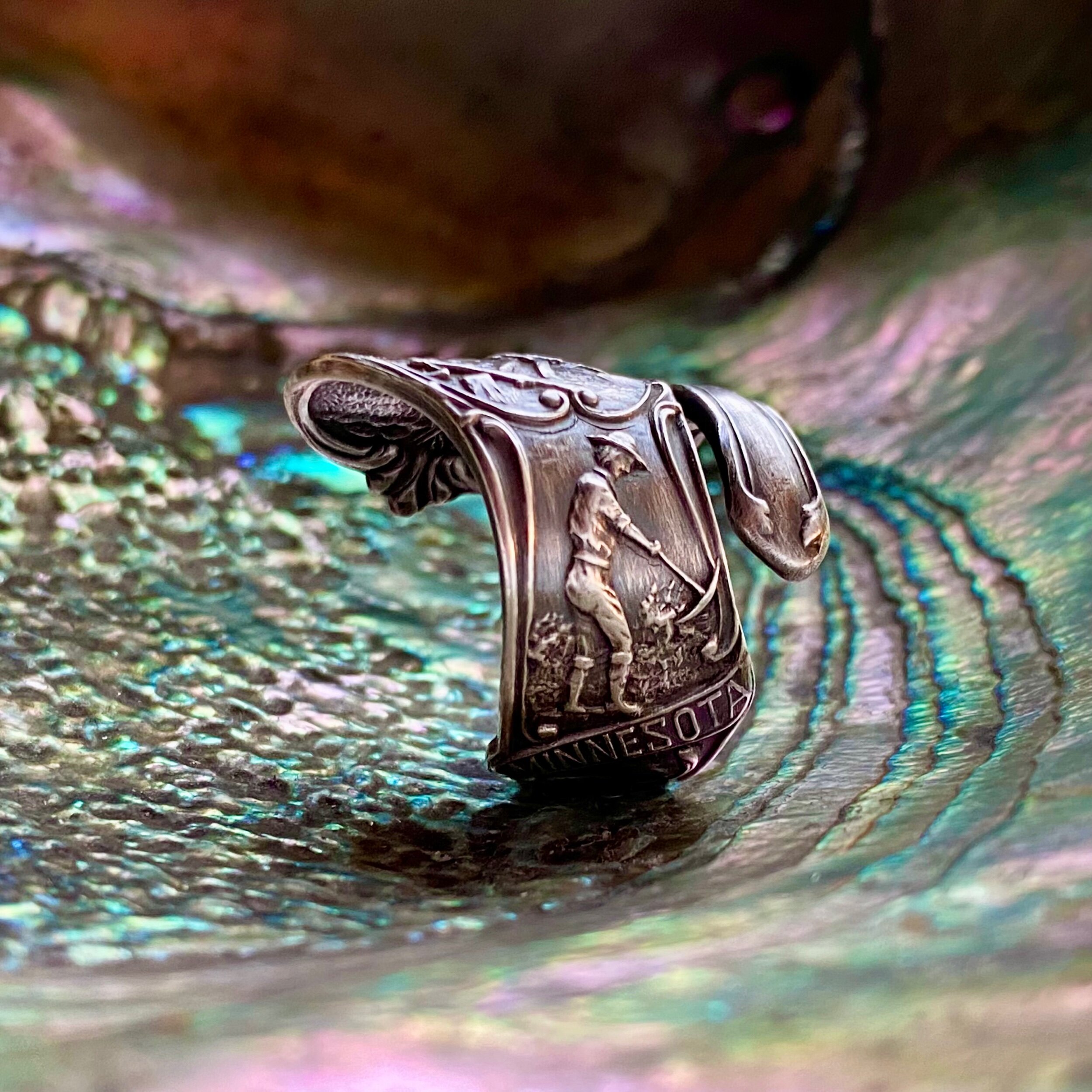 Minnesota Sterling Spoon Ring - LadyForge Jewelry
