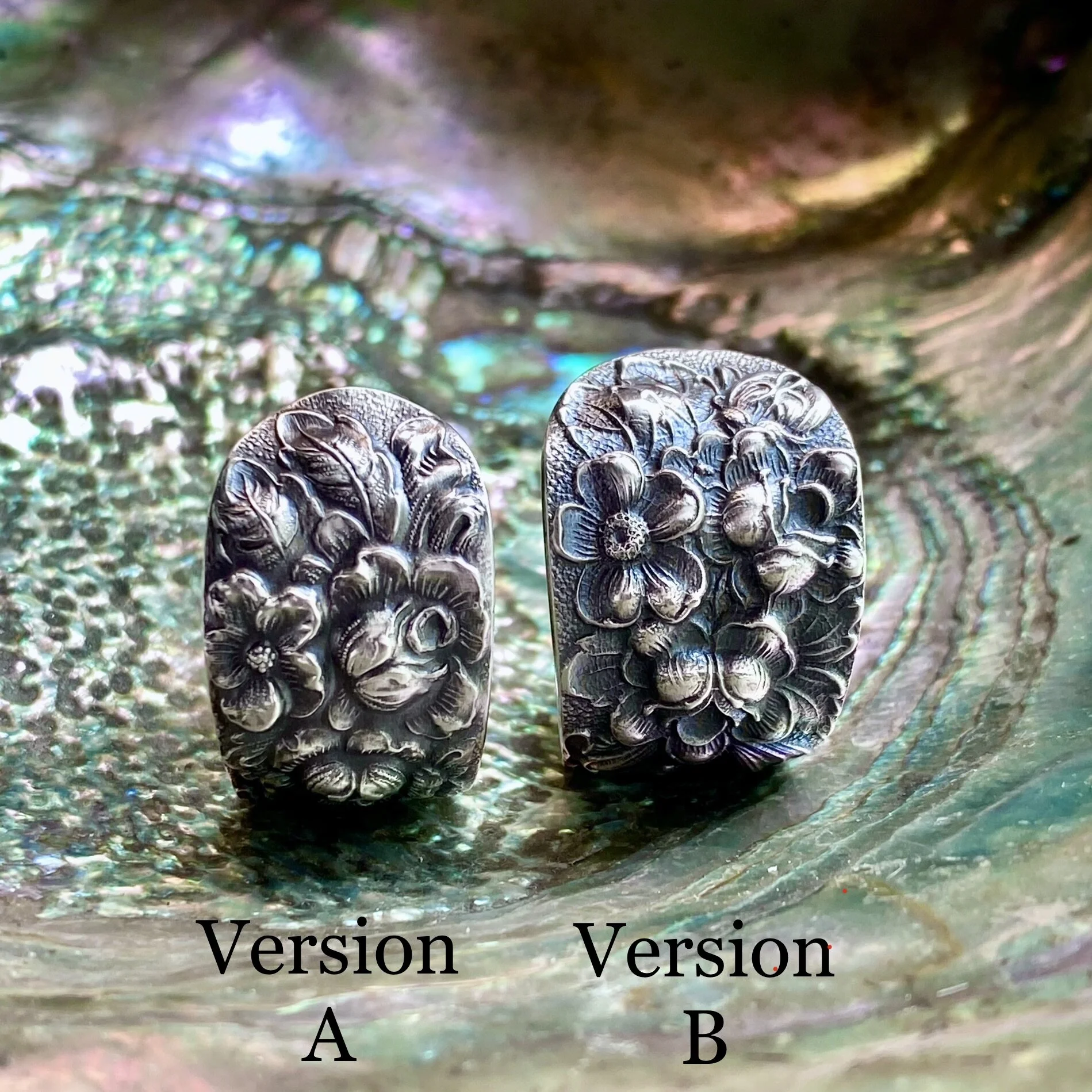 1892 Stieff Rose (Version A) Sterling Spoon Ring - LadyForge Jewelry