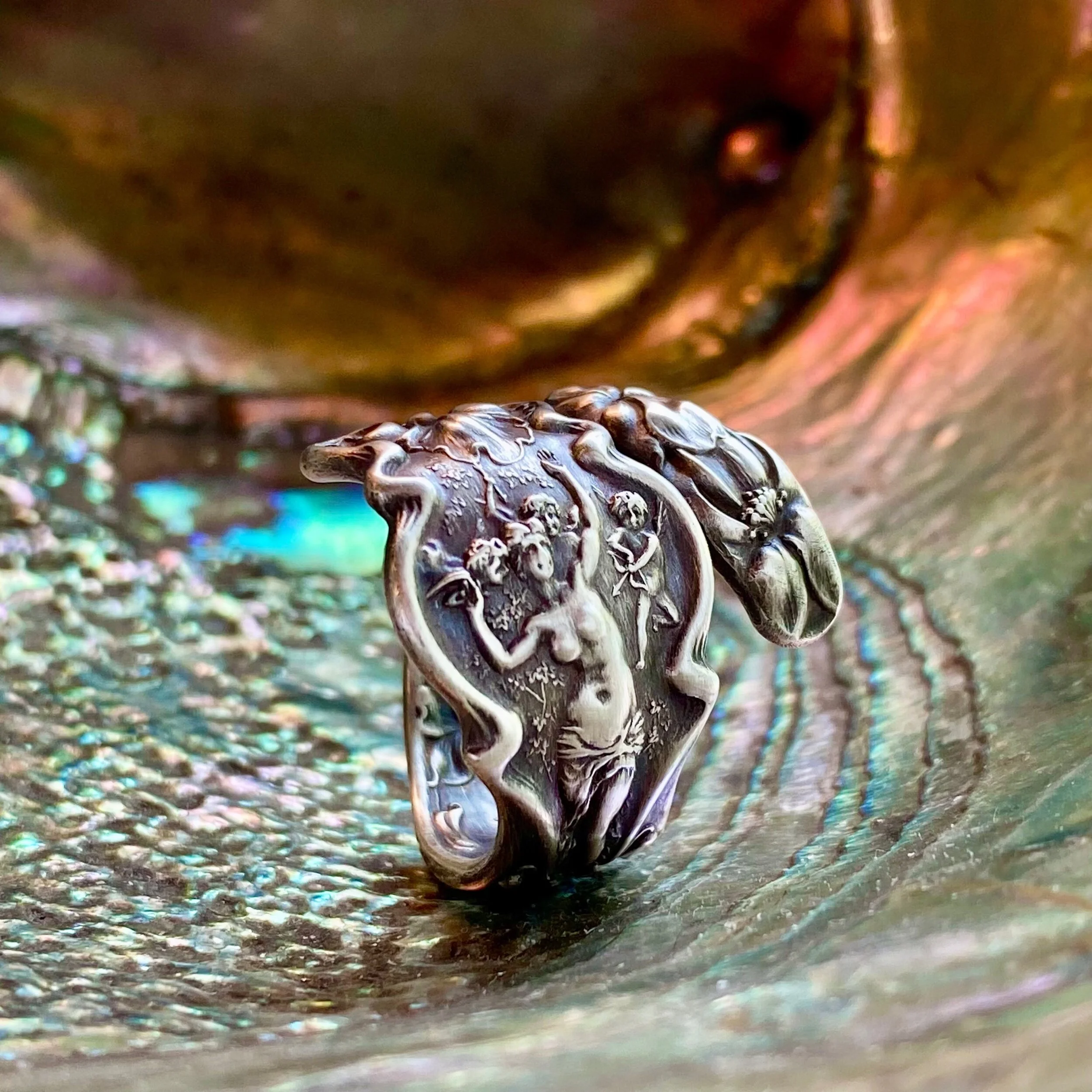 1902 Irian Sterling Spoon Ring - LadyForge Jewelry