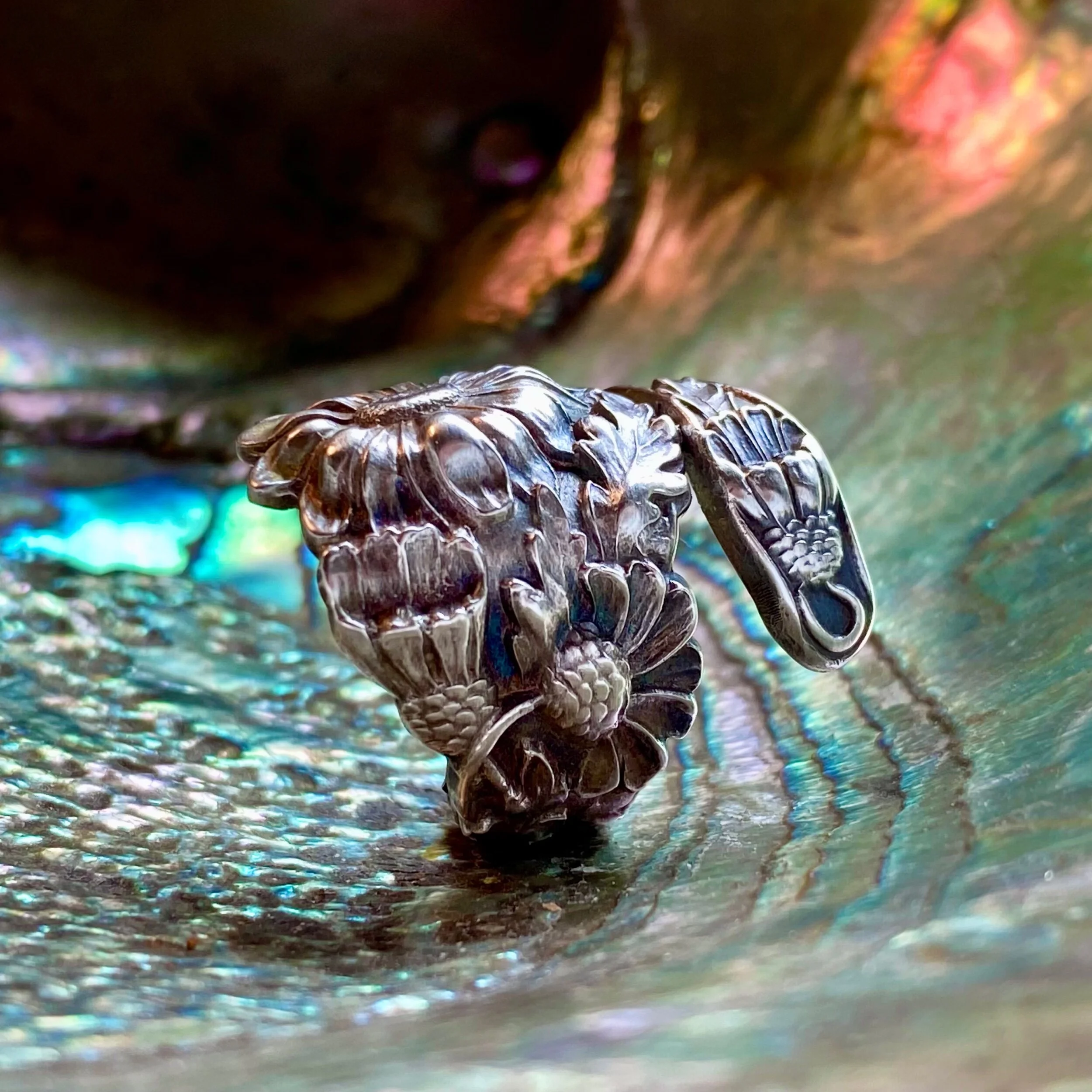 1908 Daisy Sterling Spoon Ring - LadyForge Jewelry