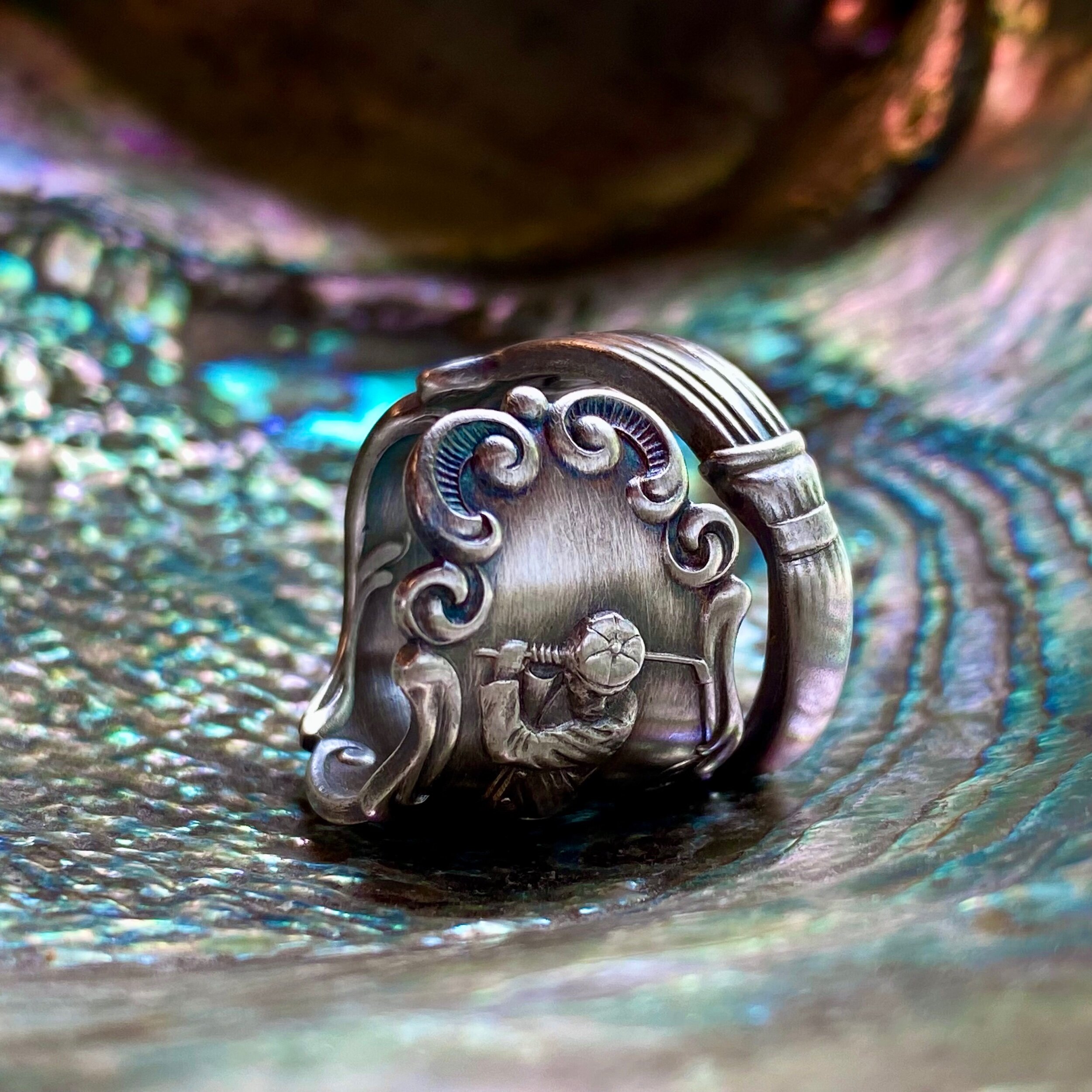 Golf Sterling Spoon Ring - LadyForge Jewelry