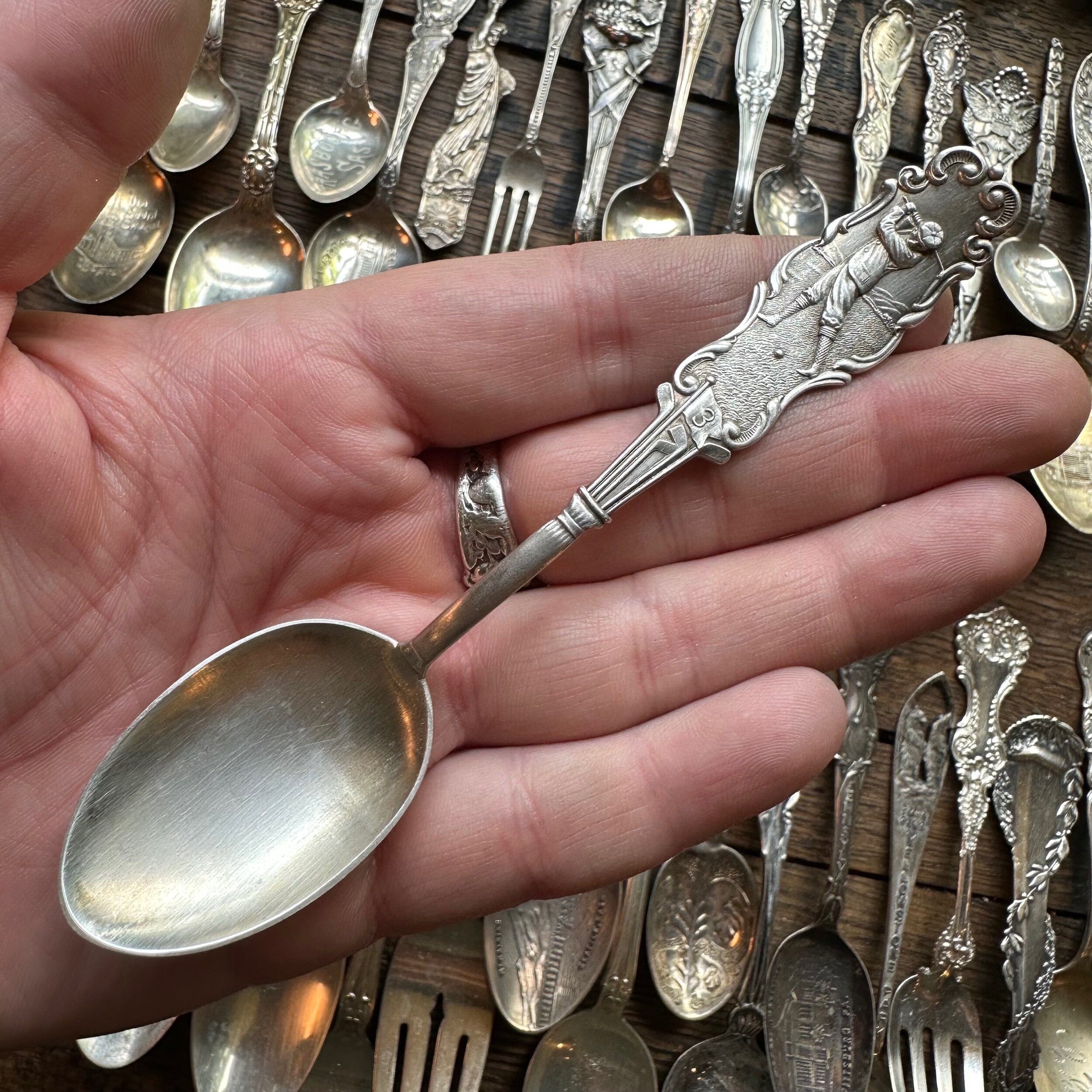 Golf Sterling Spoon Ring - LadyForge Jewelry