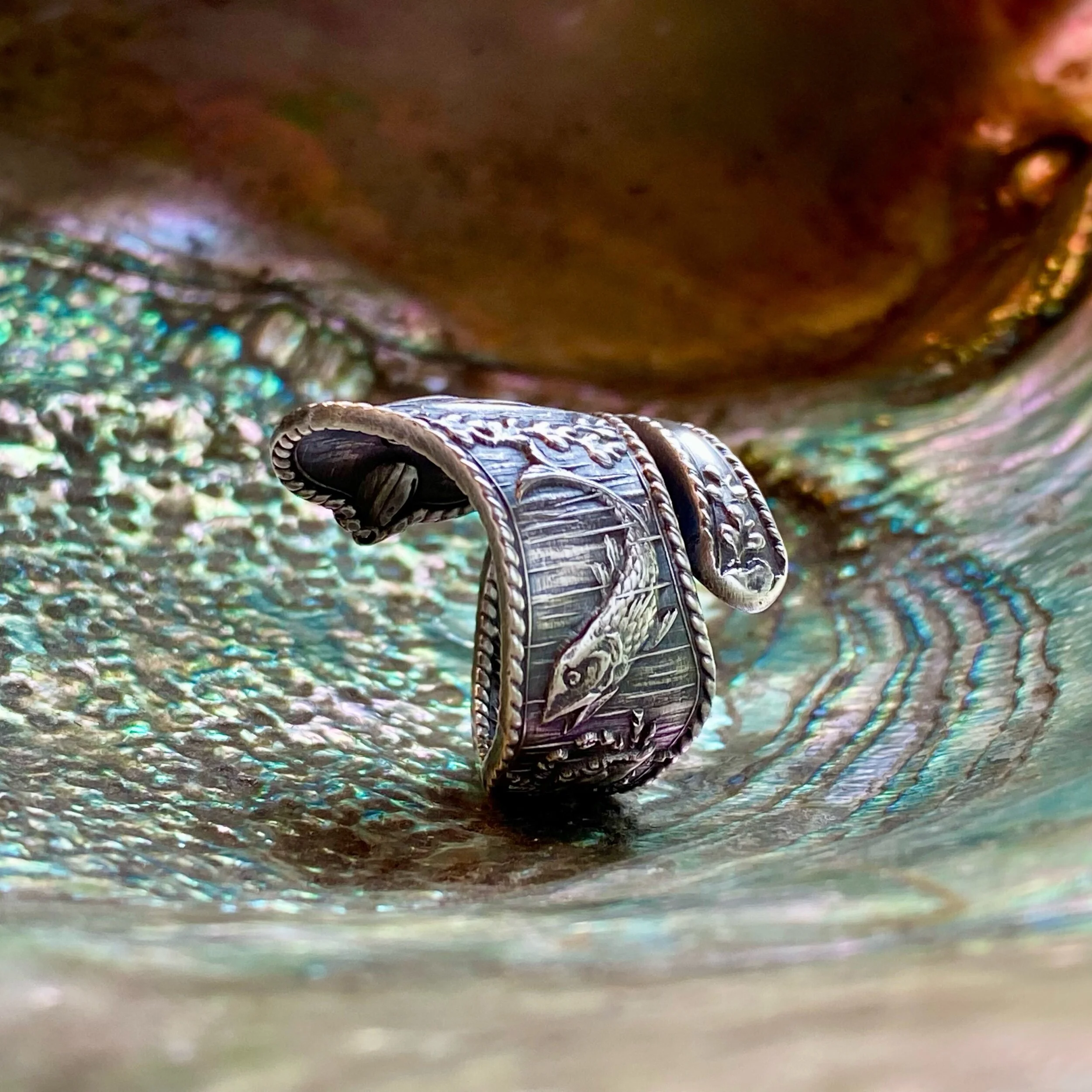 Life Nautical Sterling Spoon Ring - LadyForge Jewelry