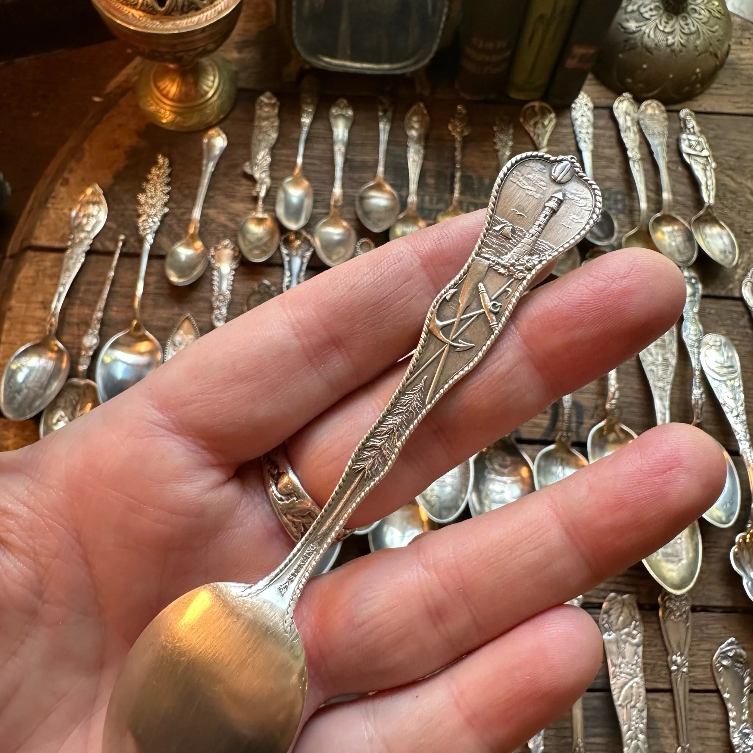 Life Nautical Sterling Spoon Ring - LadyForge Jewelry