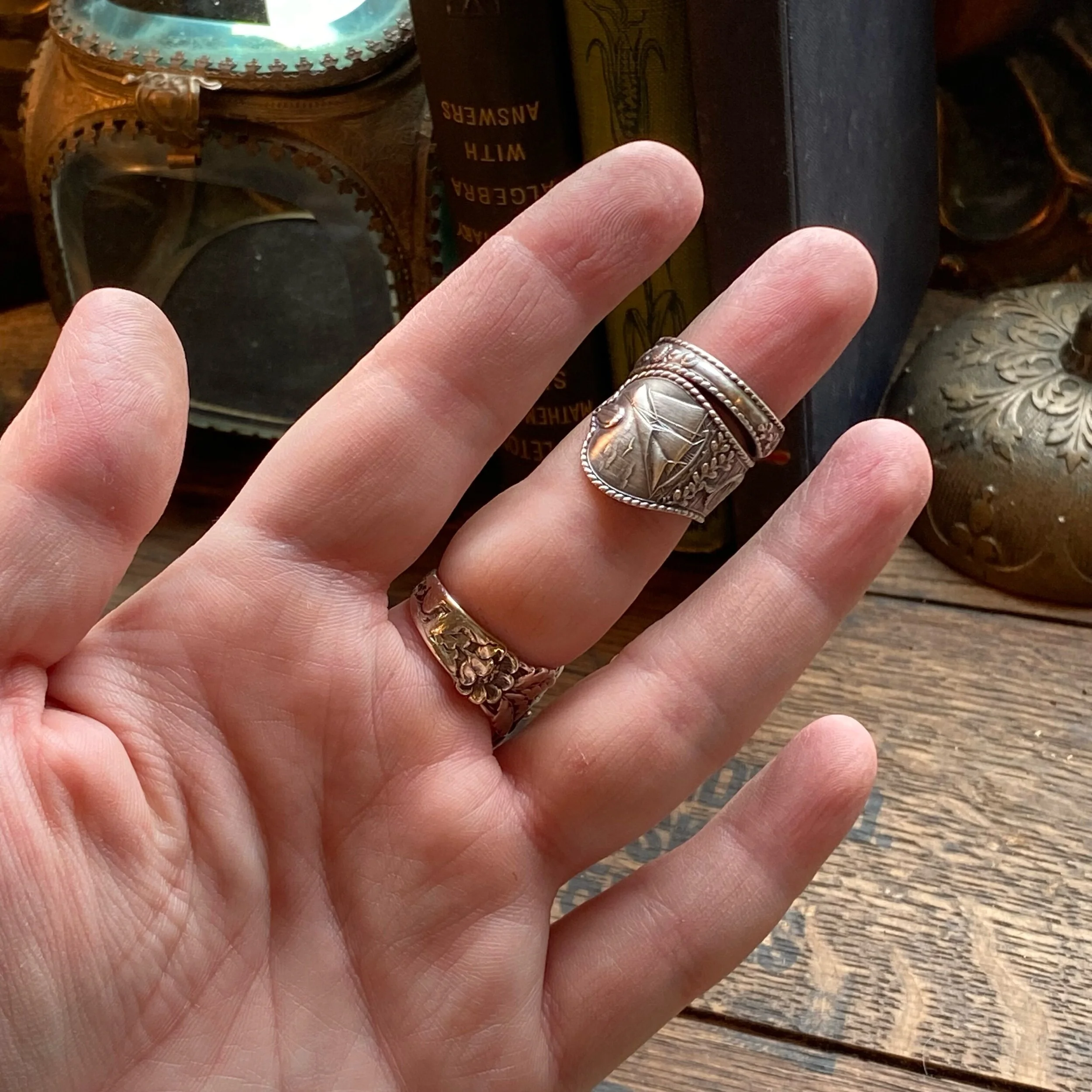 Life Nautical Sterling Spoon Ring - LadyForge Jewelry