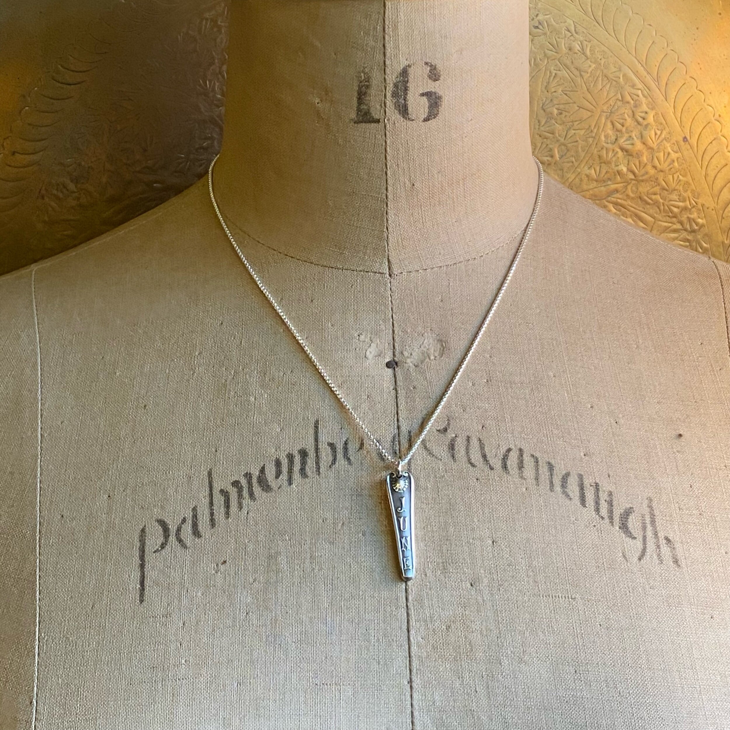 Dainty June Spoon Drop Necklace - LadyForge Jewelry