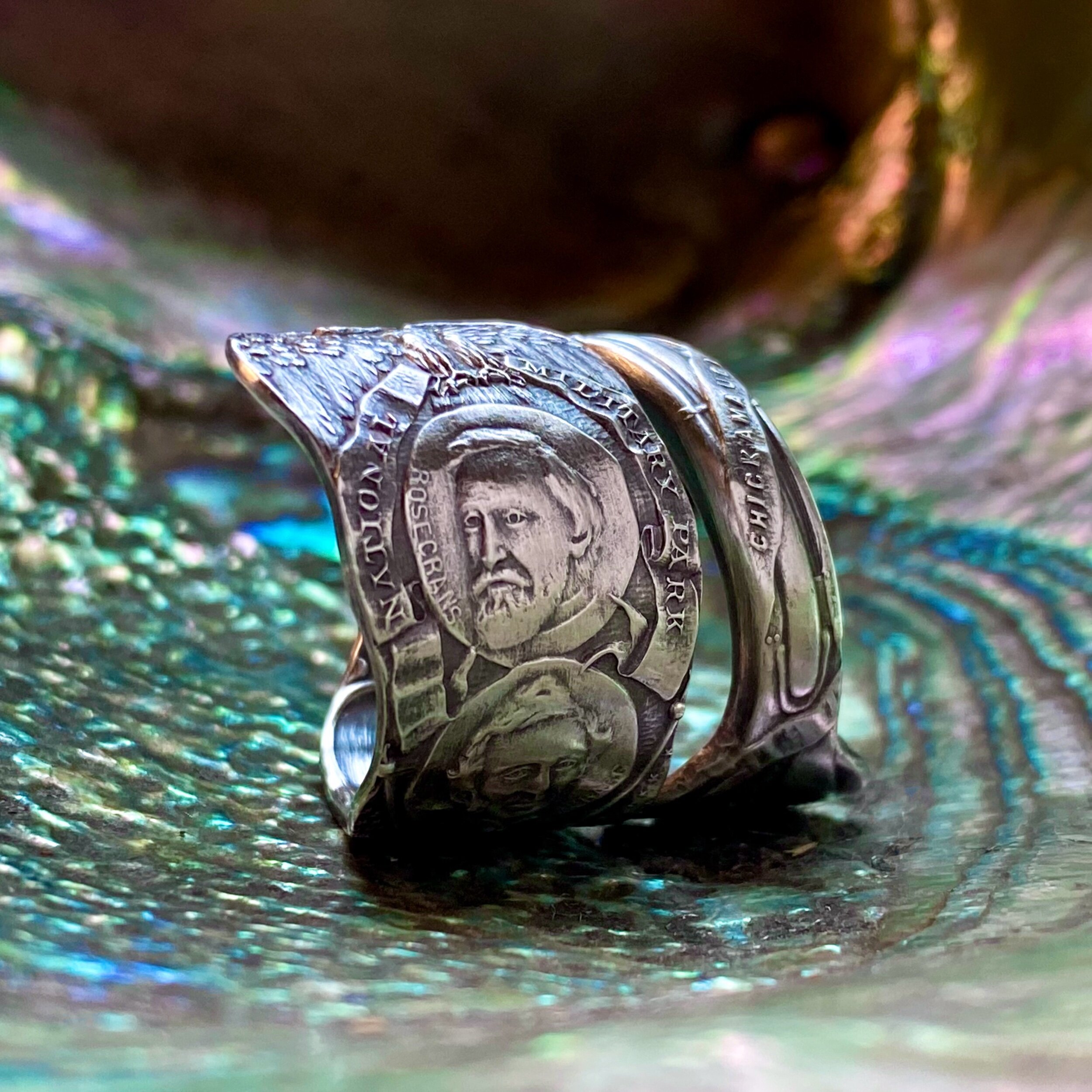 1920 National Military Park Sterling Spoon Ring - LadyForge Jewelry
