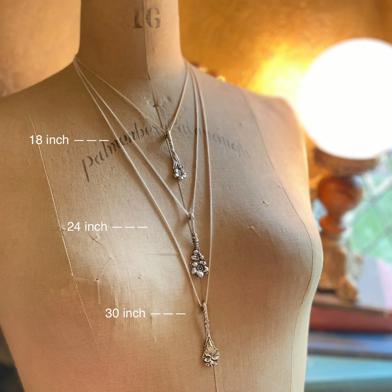 Grand Amethyst Thistle Spoon Necklace - LadyForge Jewelry