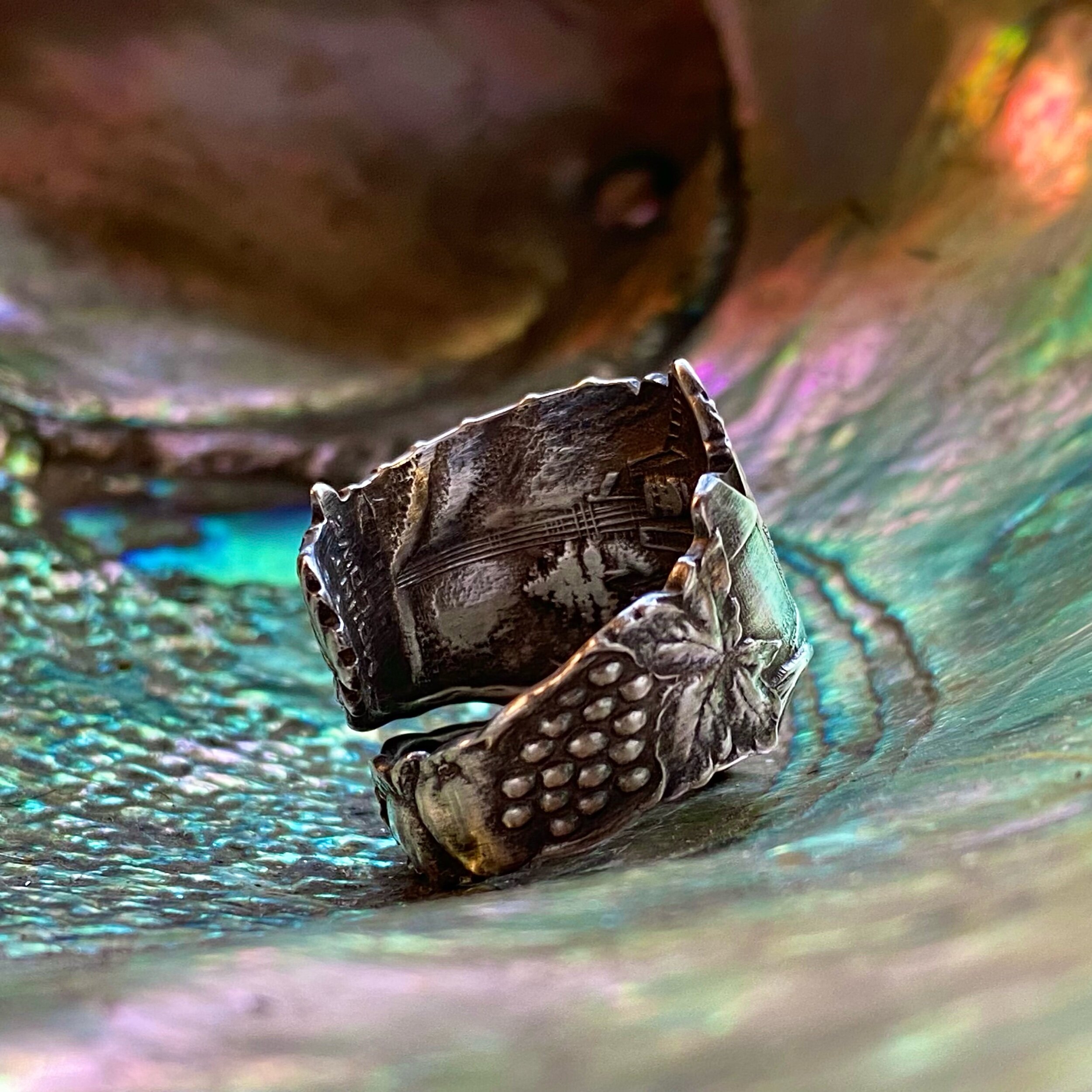 Grand San Gabriel Mission Sterling Spoon Ring - LadyForge Jewelry