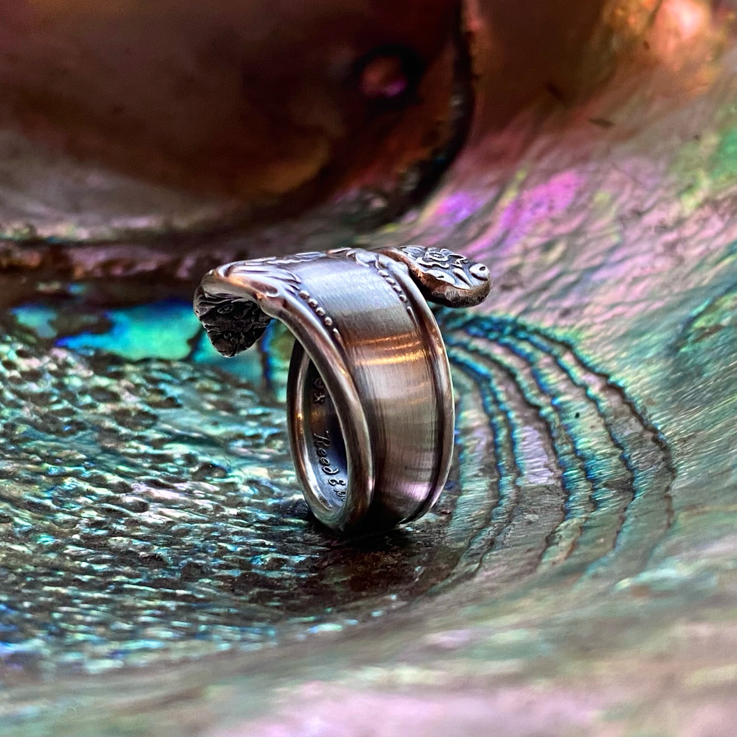 1941 Fragrance Sterling Spoon Ring - LadyForge Jewelry