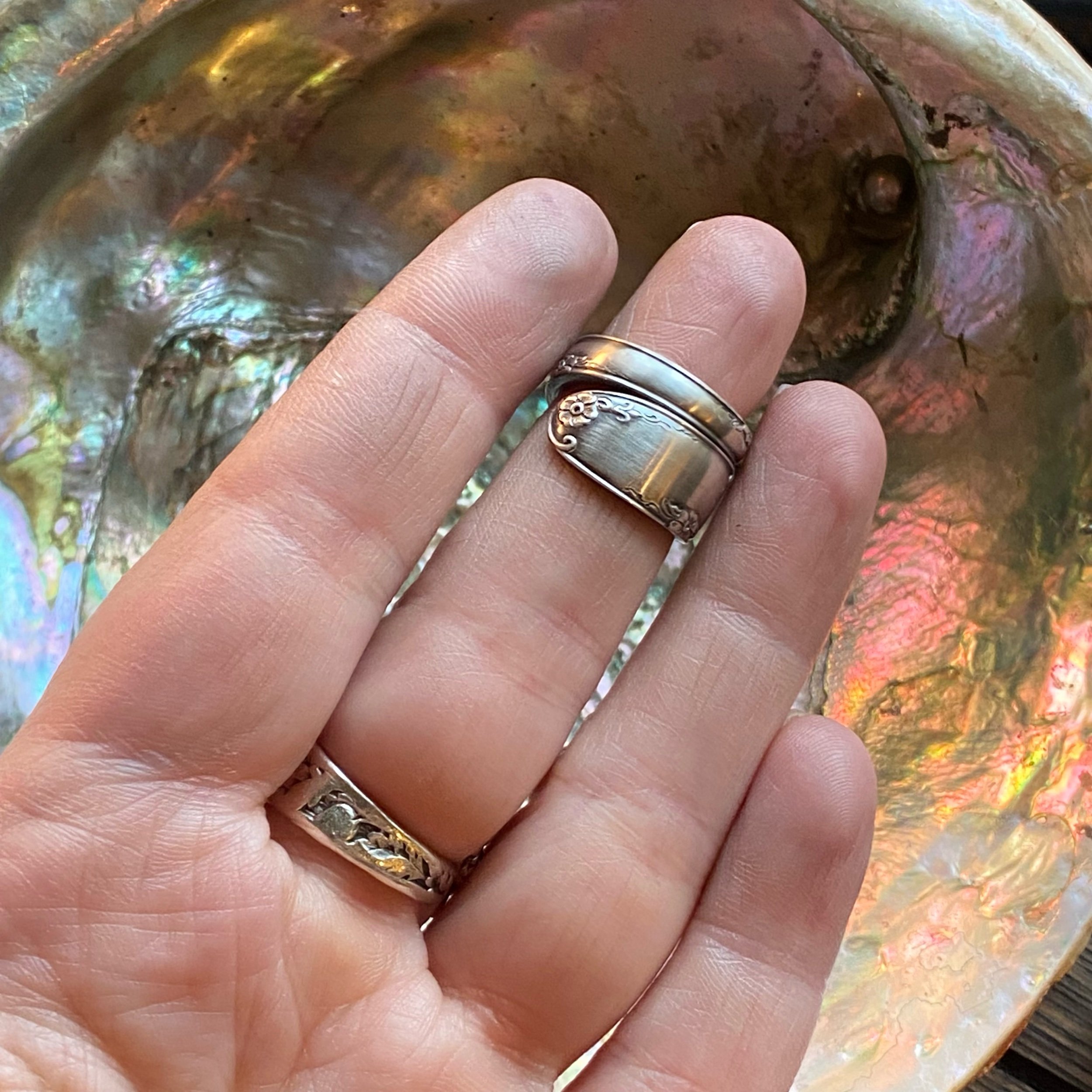 1948 Madeira Sterling Spoon Ring - LadyForge Jewelry