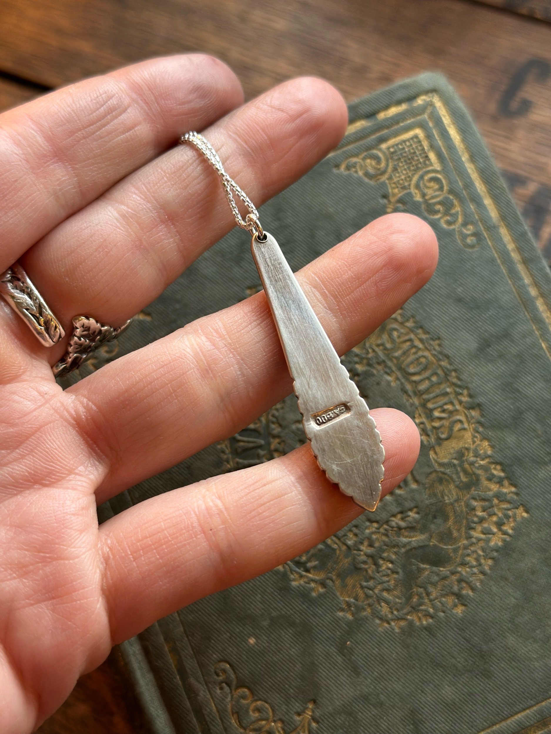 1930s Yogya Indonesian Blossom Spoon Necklace - LadyForge Jewelry