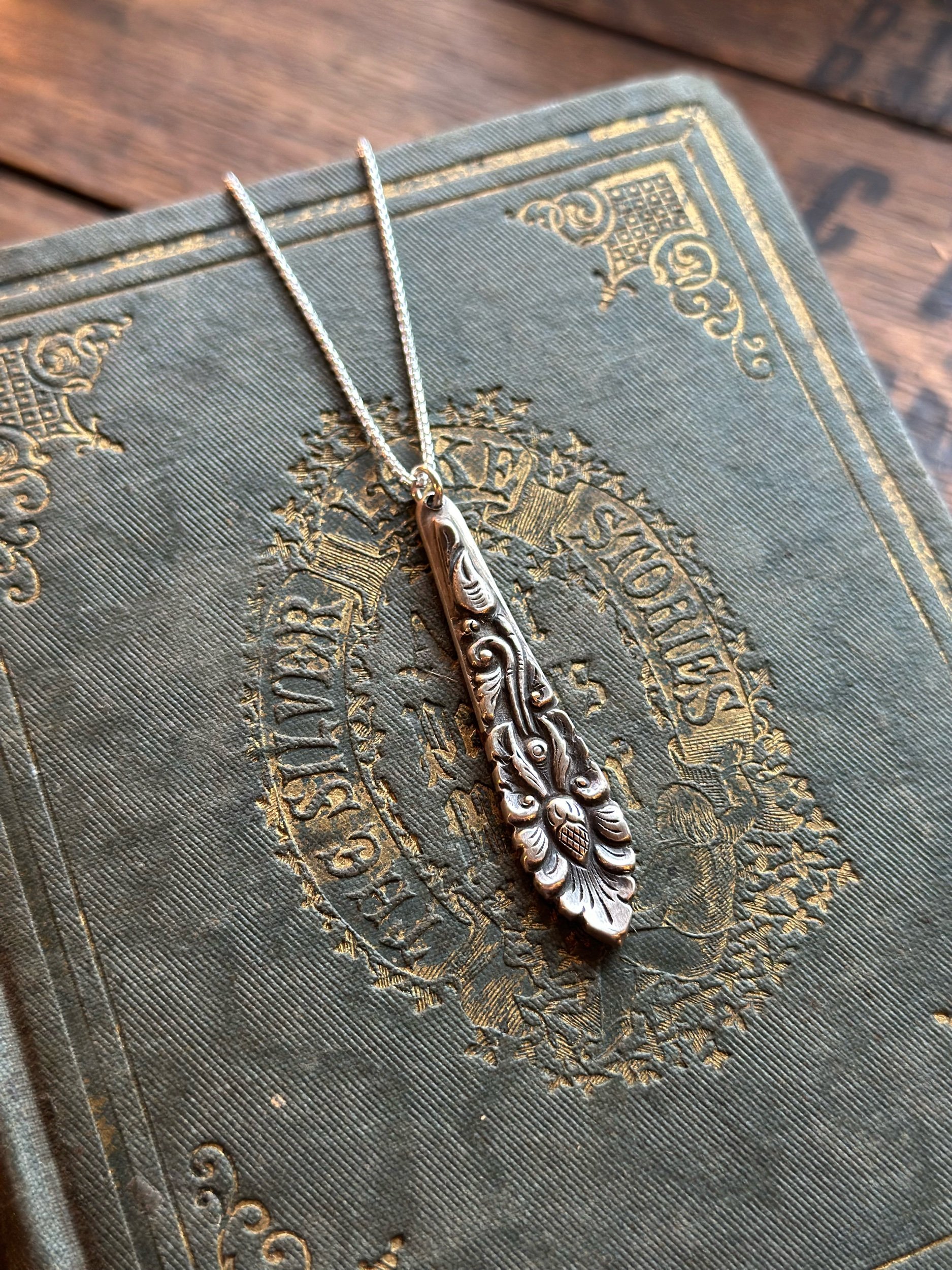 1930s Yogya Indonesian Blossom Spoon Necklace - LadyForge Jewelry