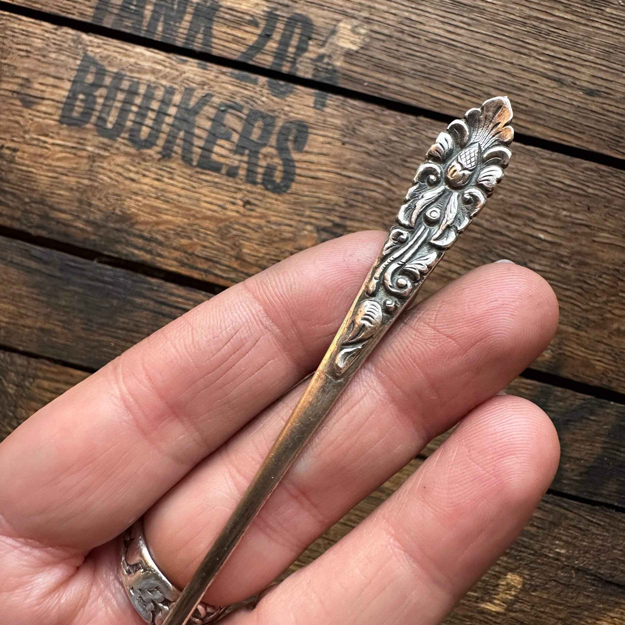 1930s Yogya Indonesian Blossom Spoon Necklace - LadyForge Jewelry