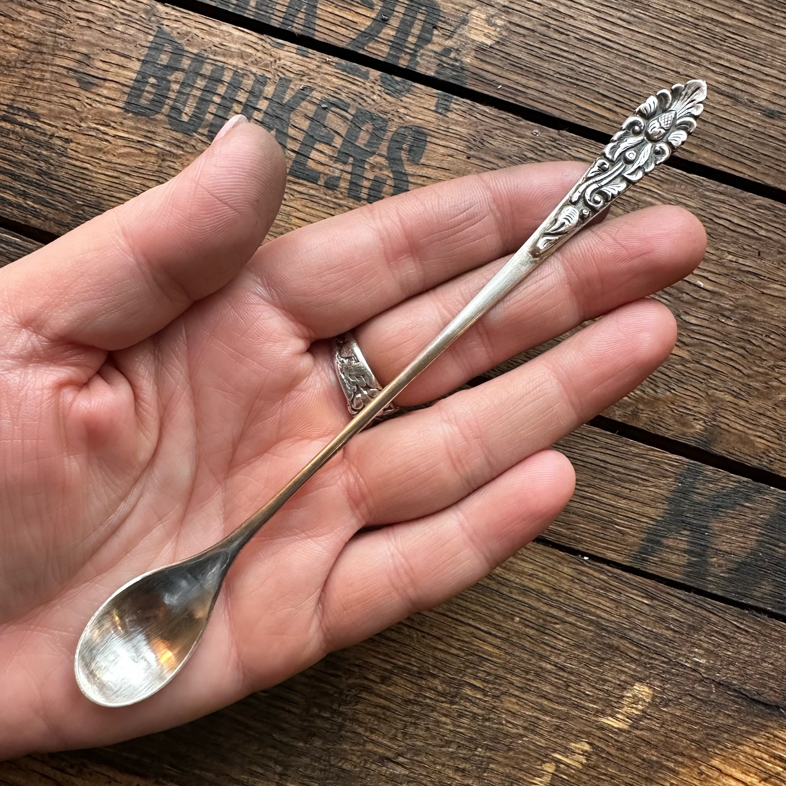 1930s Yogya Indonesian Blossom Spoon Necklace - LadyForge Jewelry