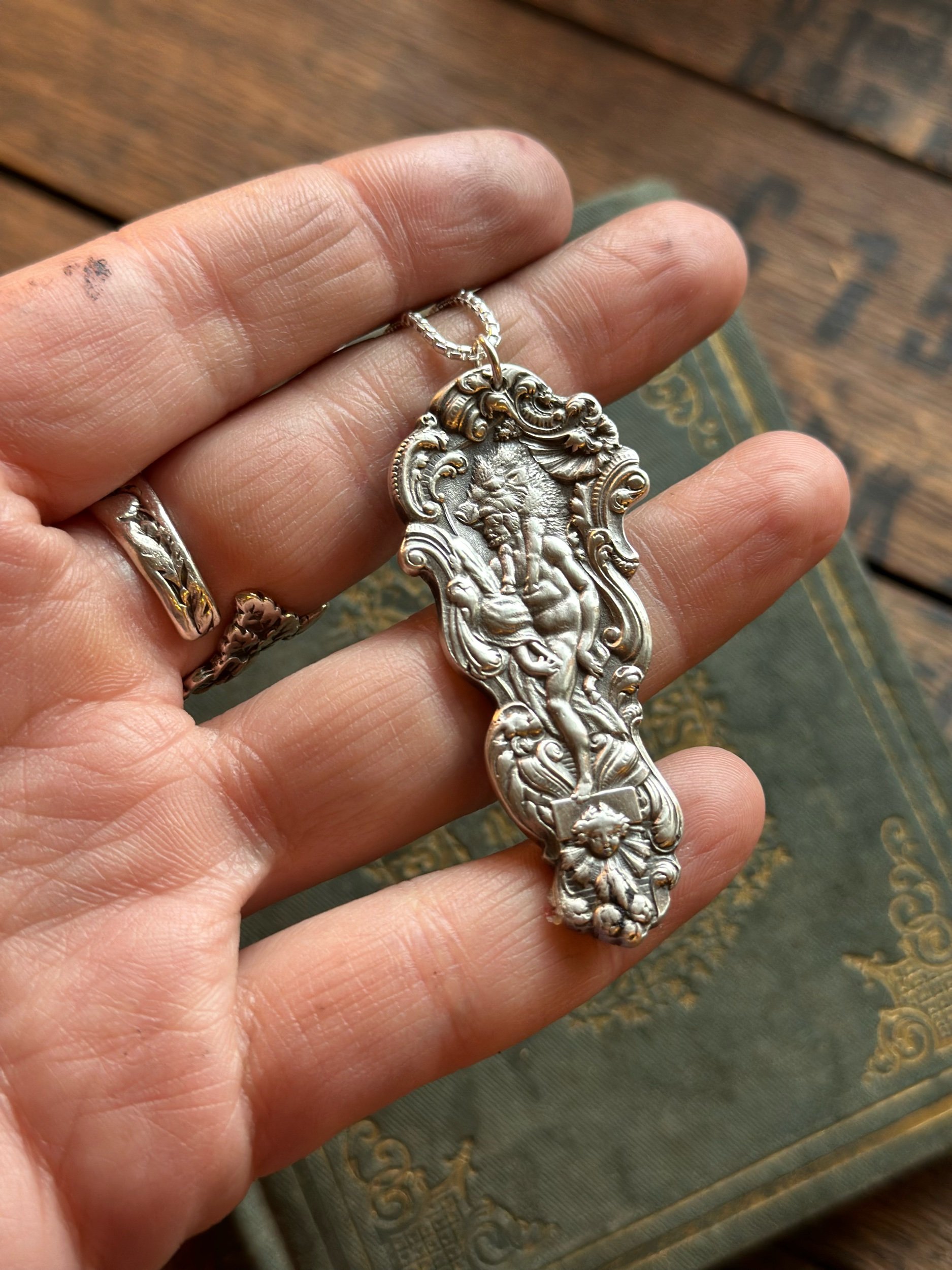1888 Versailles Hercules Sterling Necklace - LadyForge Jewelry