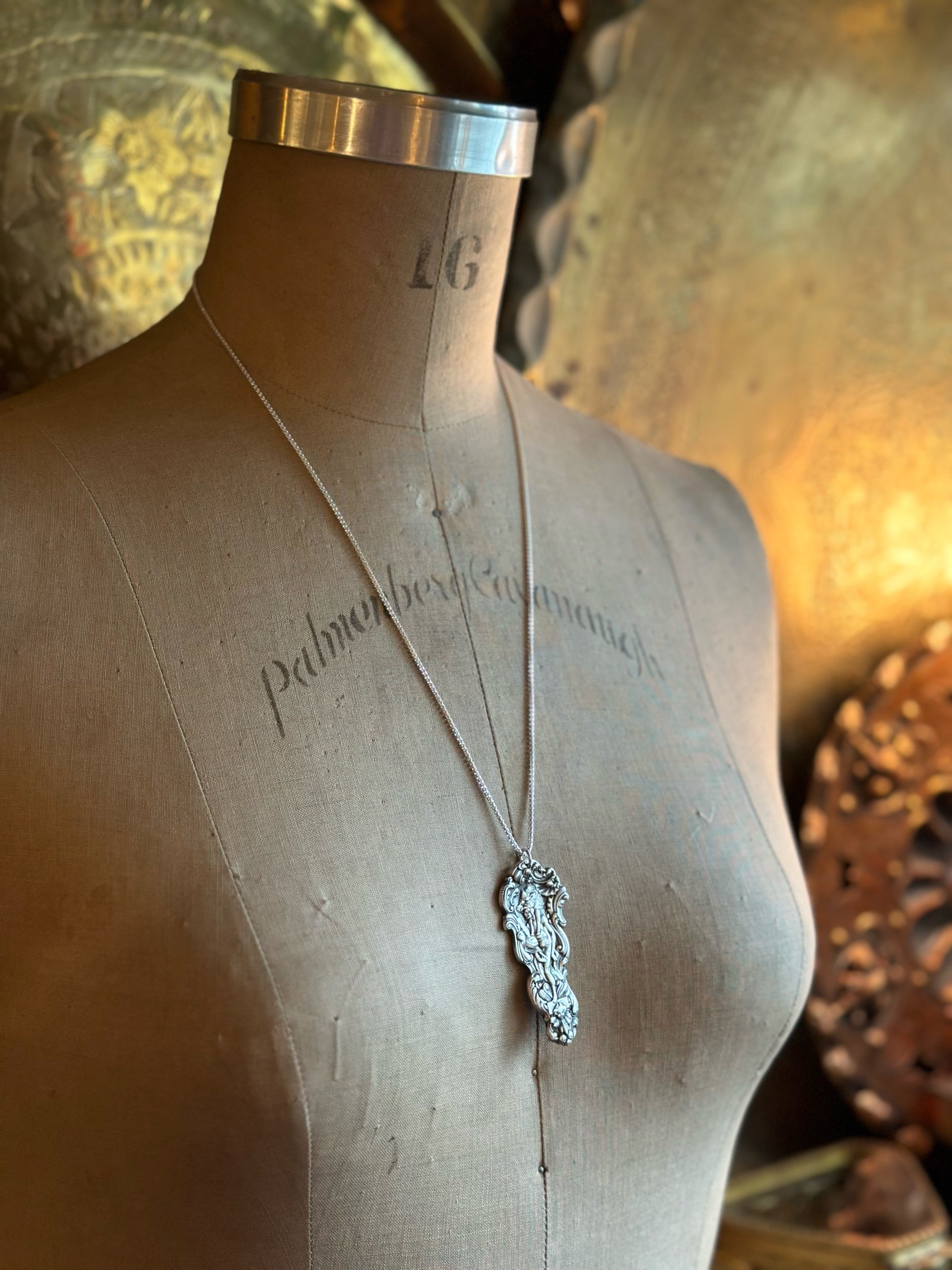 1888 Versailles Hercules Sterling Necklace - LadyForge Jewelry