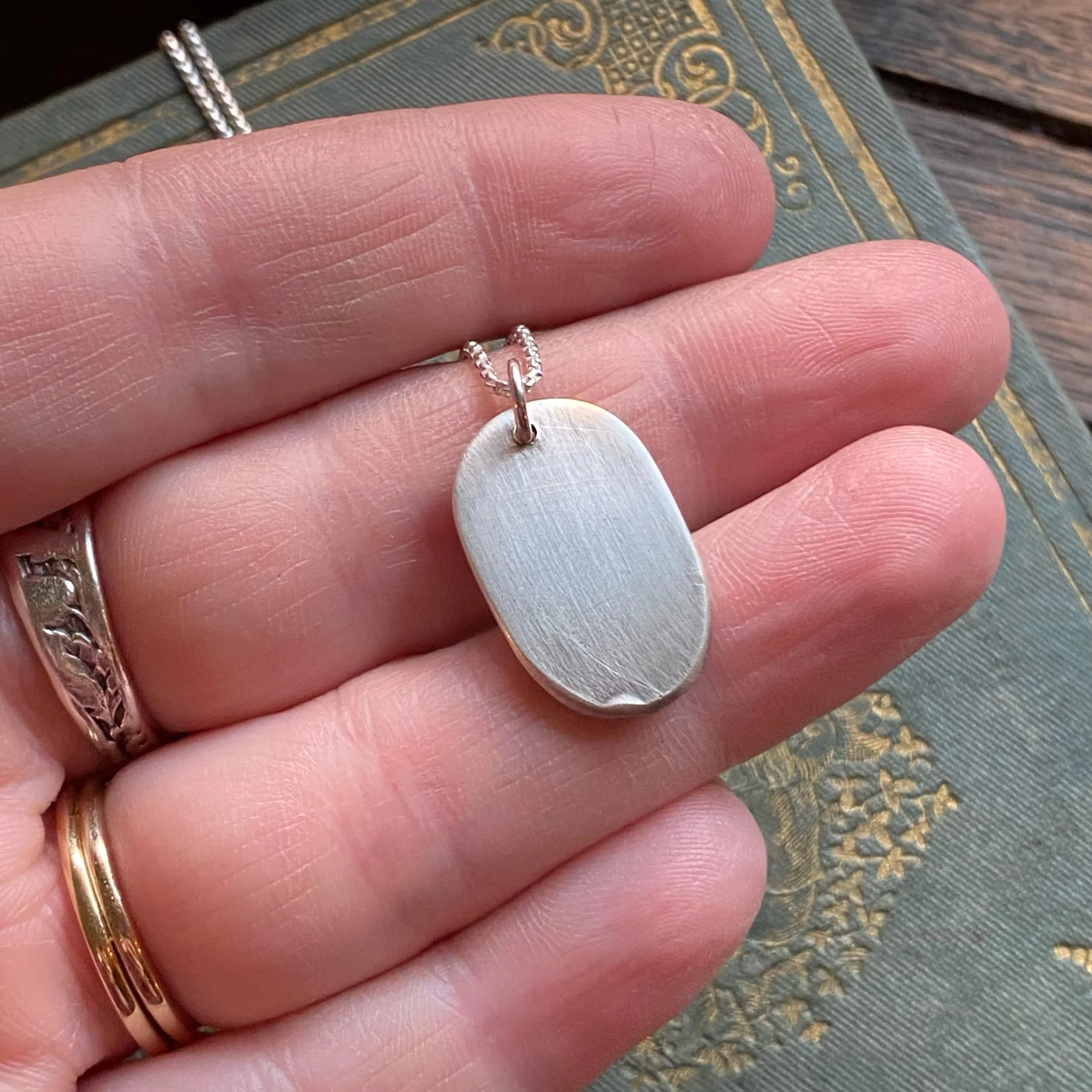 1892 Rose Spoon Drop Necklace - LadyForge Jewelry