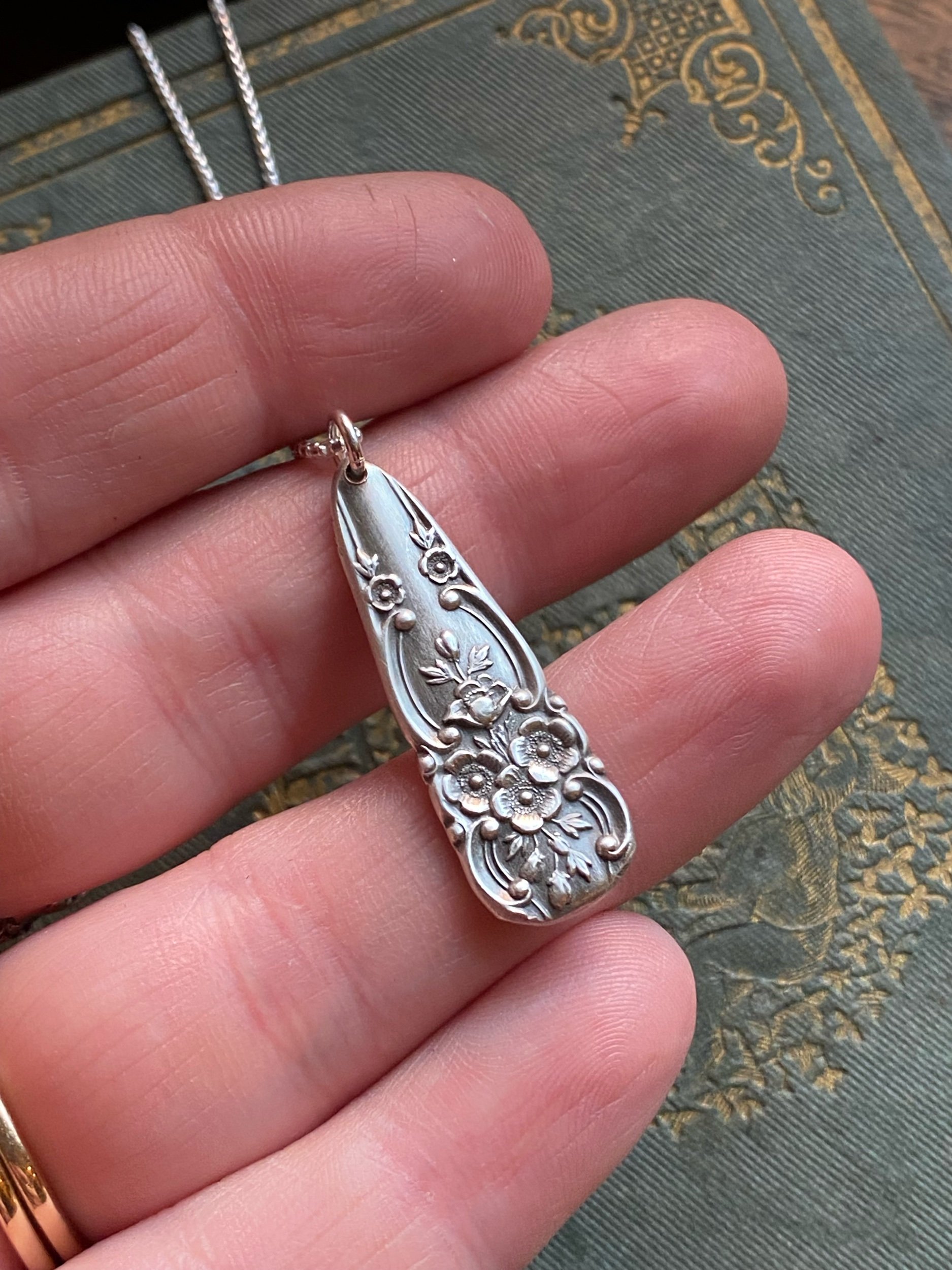 1899 Buttercup Spoon Drop Necklace - LadyForge Jewelry