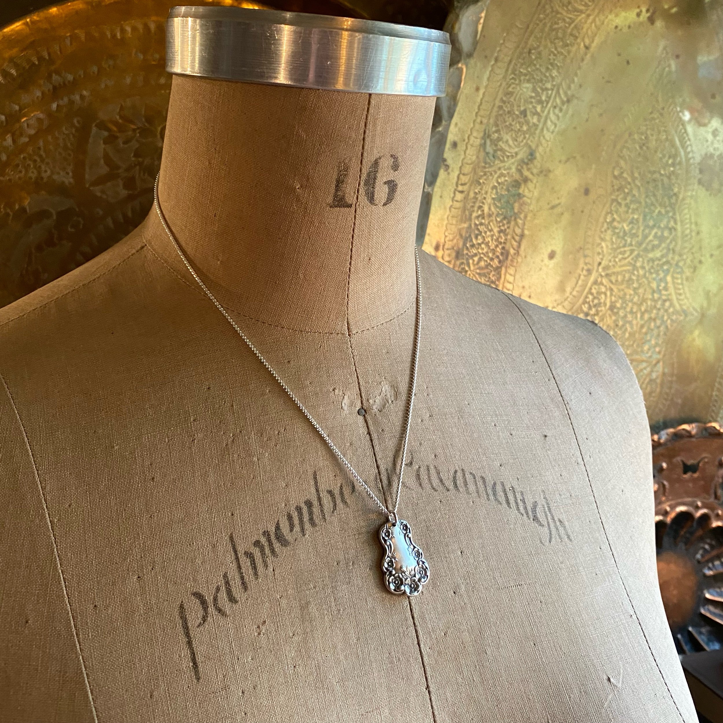 1899 Buttercup Spoon Drop Necklace - LadyForge Jewelry