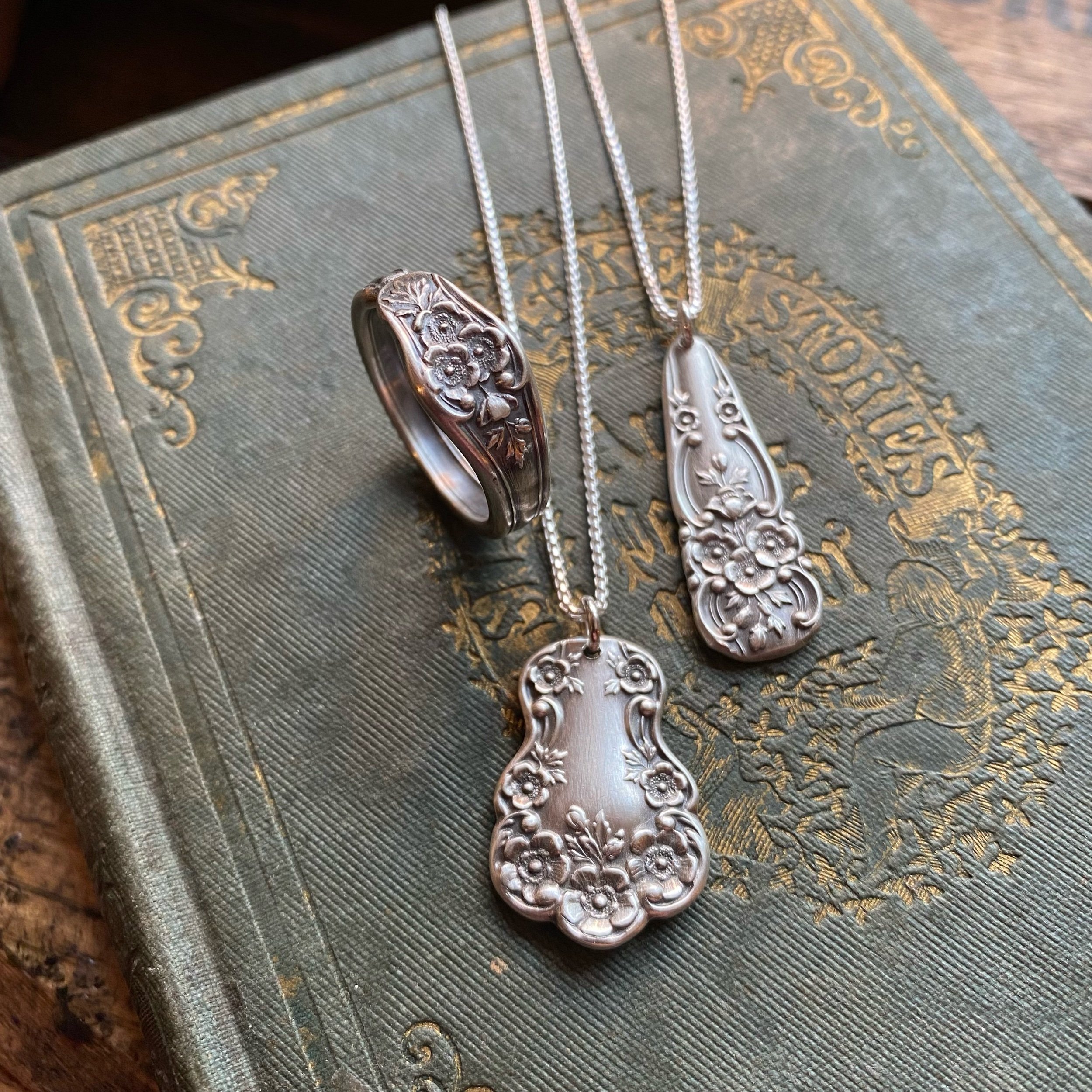 1899 Buttercup Spoon Drop Necklace - LadyForge Jewelry