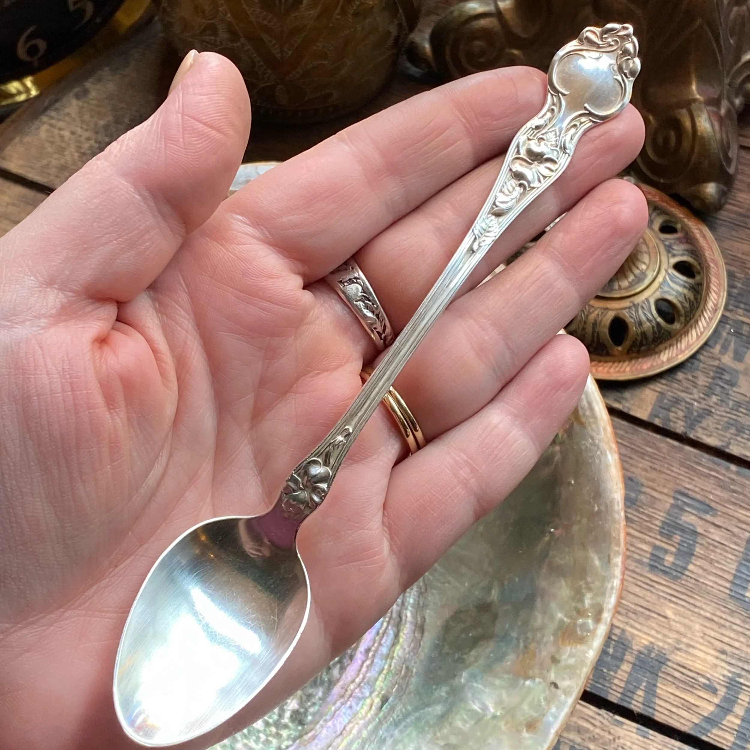 1904 Violet Spoon Drop Necklace - LadyForge Jewelry