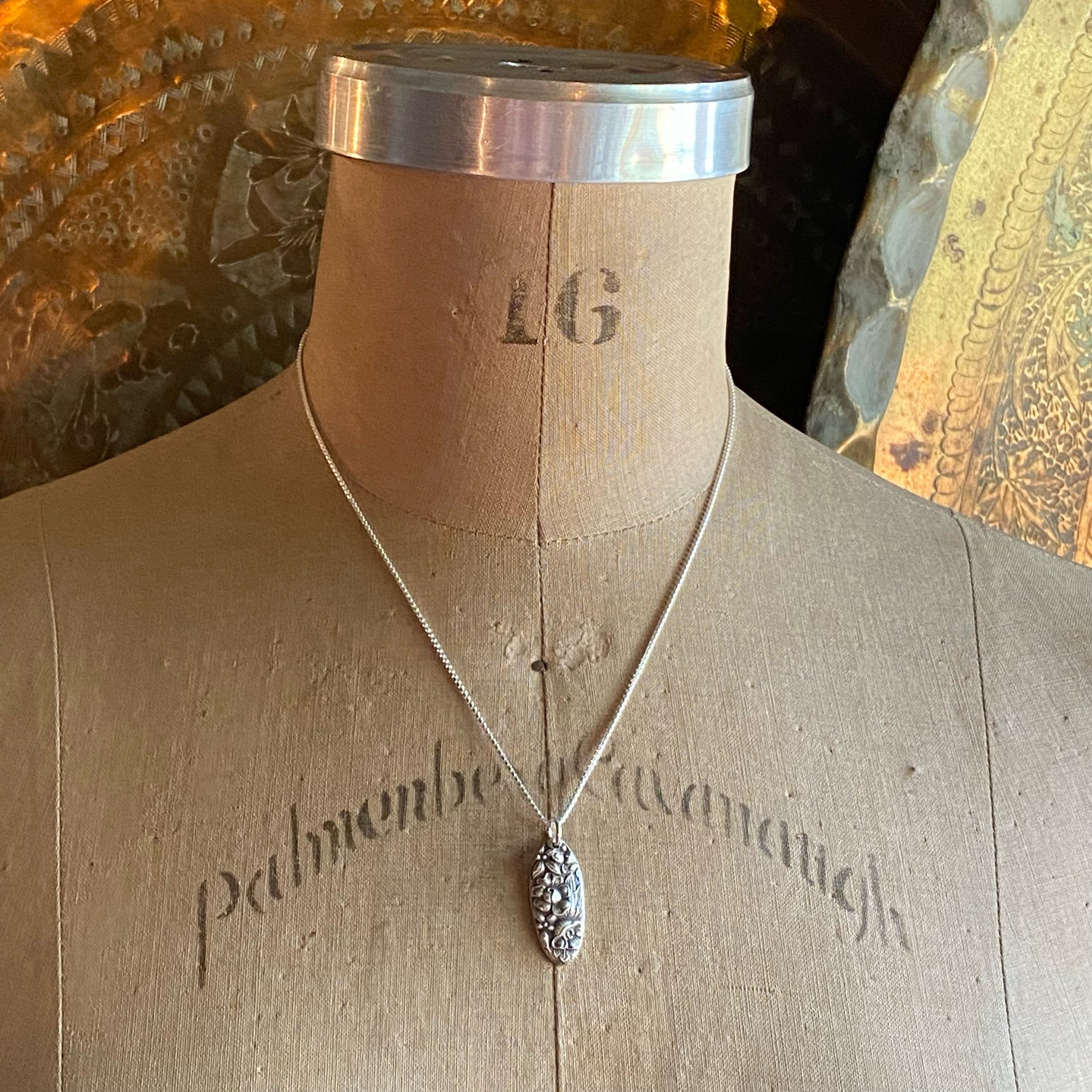 1910 Southern Rose Spoon Drop Necklace - LadyForge Jewelry