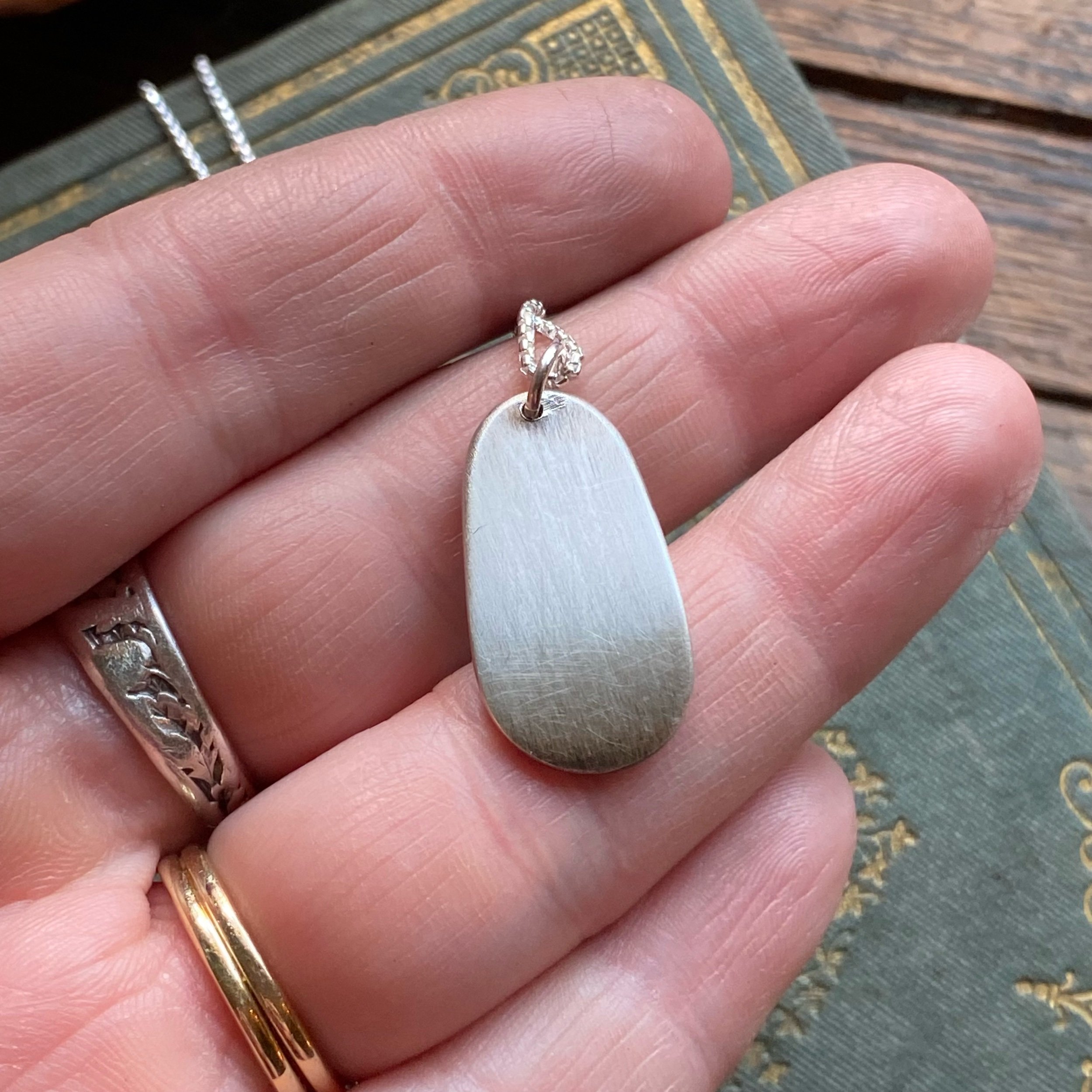 1892 Rose Spoon Drop Necklace - LadyForge Jewelry