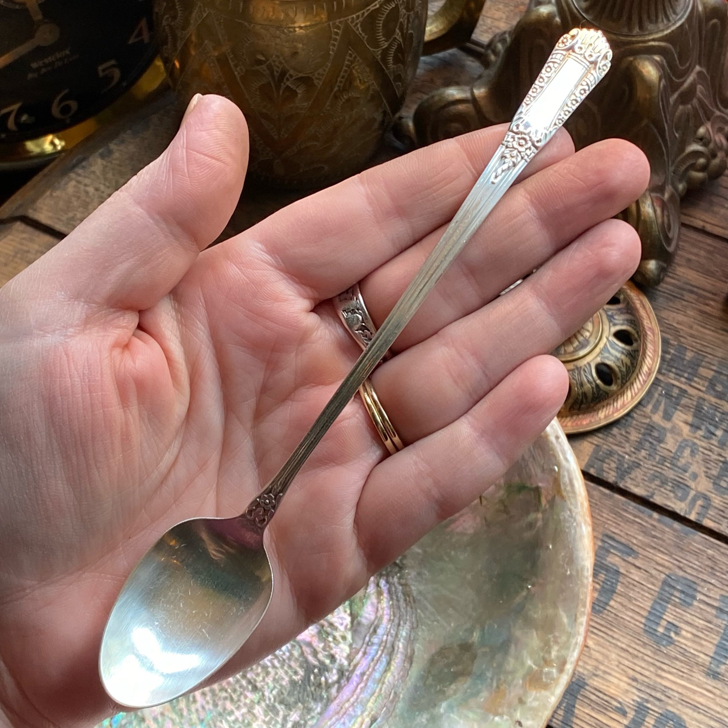 Slender 1942 Inaugural Spoon Ring - LadyForge Jewelry