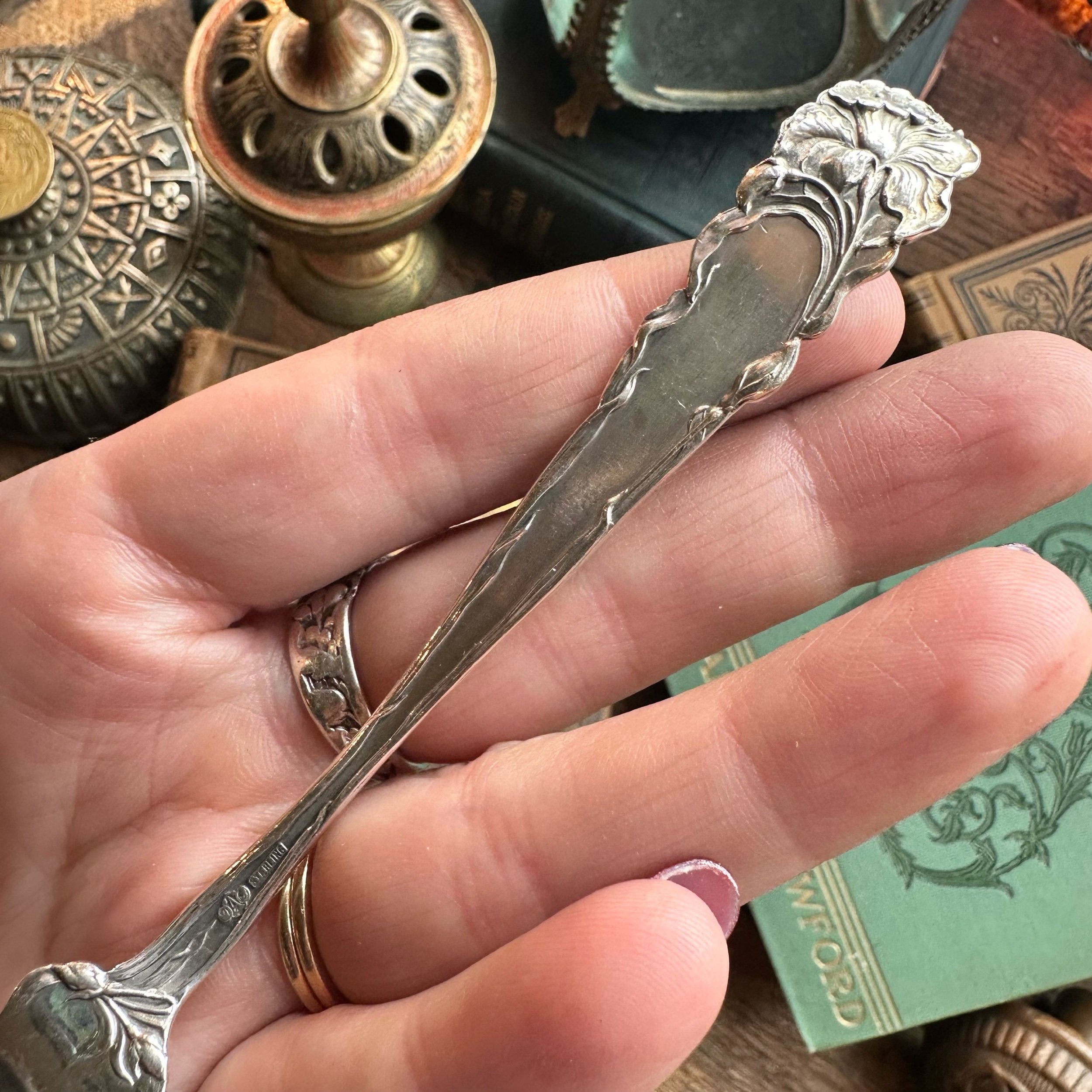 1902 Maiden Beneath the Daffodil Sterling Necklace - LadyForge Jewelry
