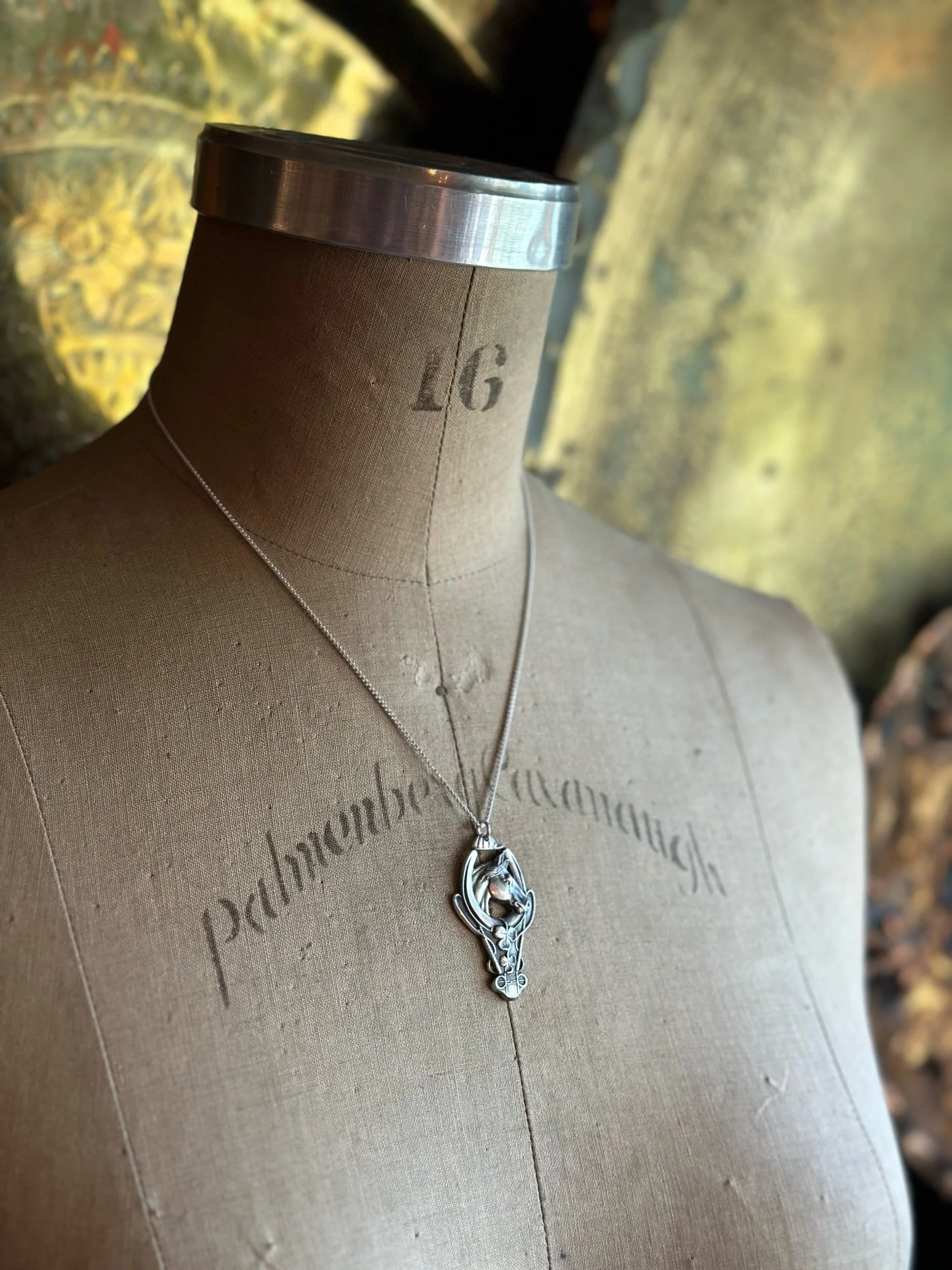 Equine Glory Sterling Spoon Necklace - LadyForge Jewelry