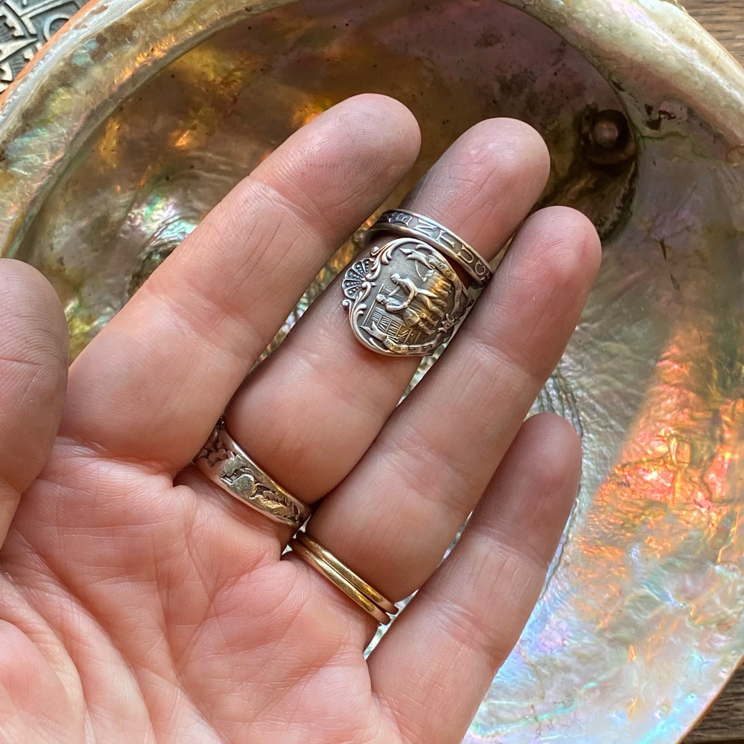 Kentucky State Sterling Spoon Ring - LadyForge Jewelry