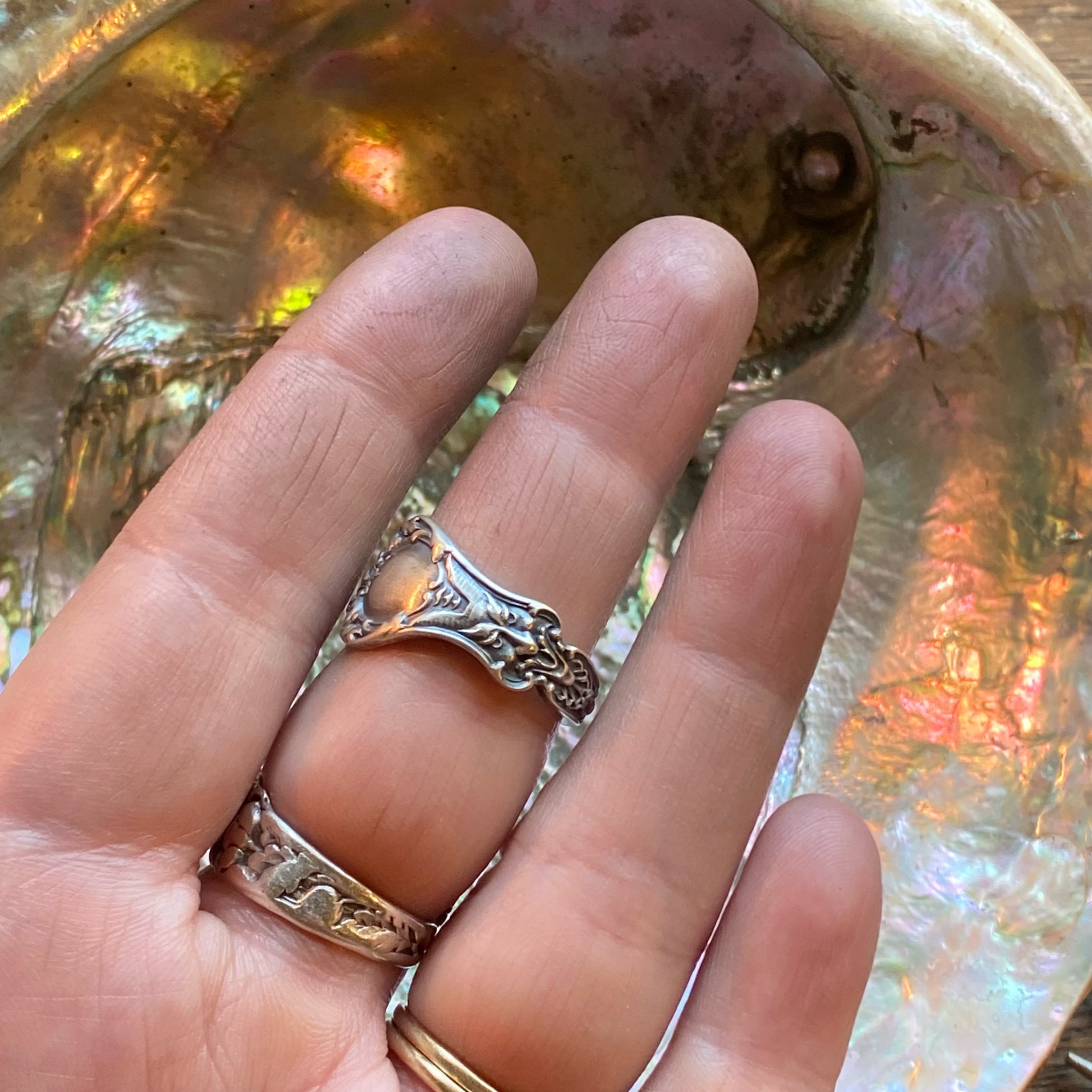 1903 Dainty Nuremberg Sterling Spoon Ring - LadyForge Jewelry
