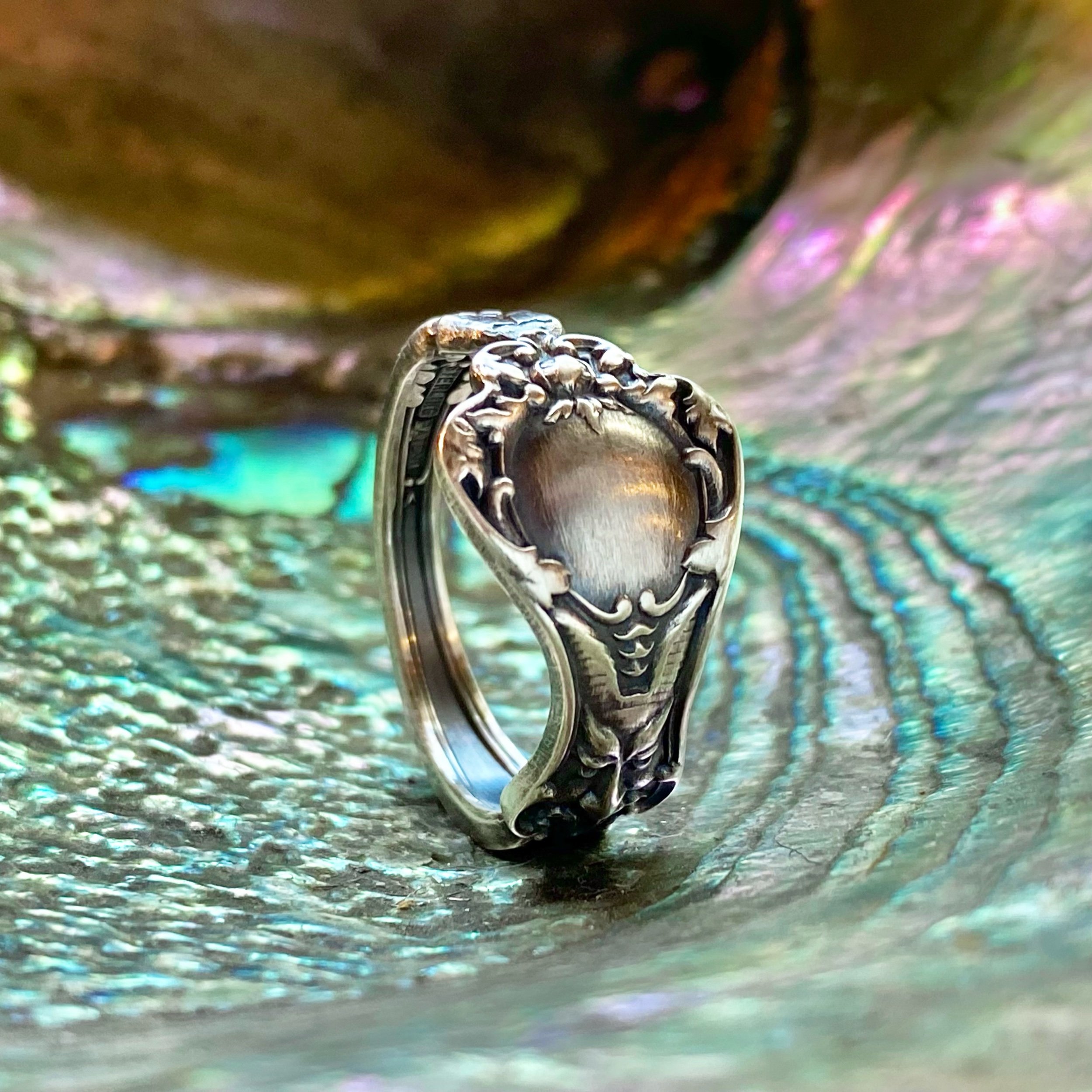 1903 Dainty Nuremberg Sterling Spoon Ring - LadyForge Jewelry