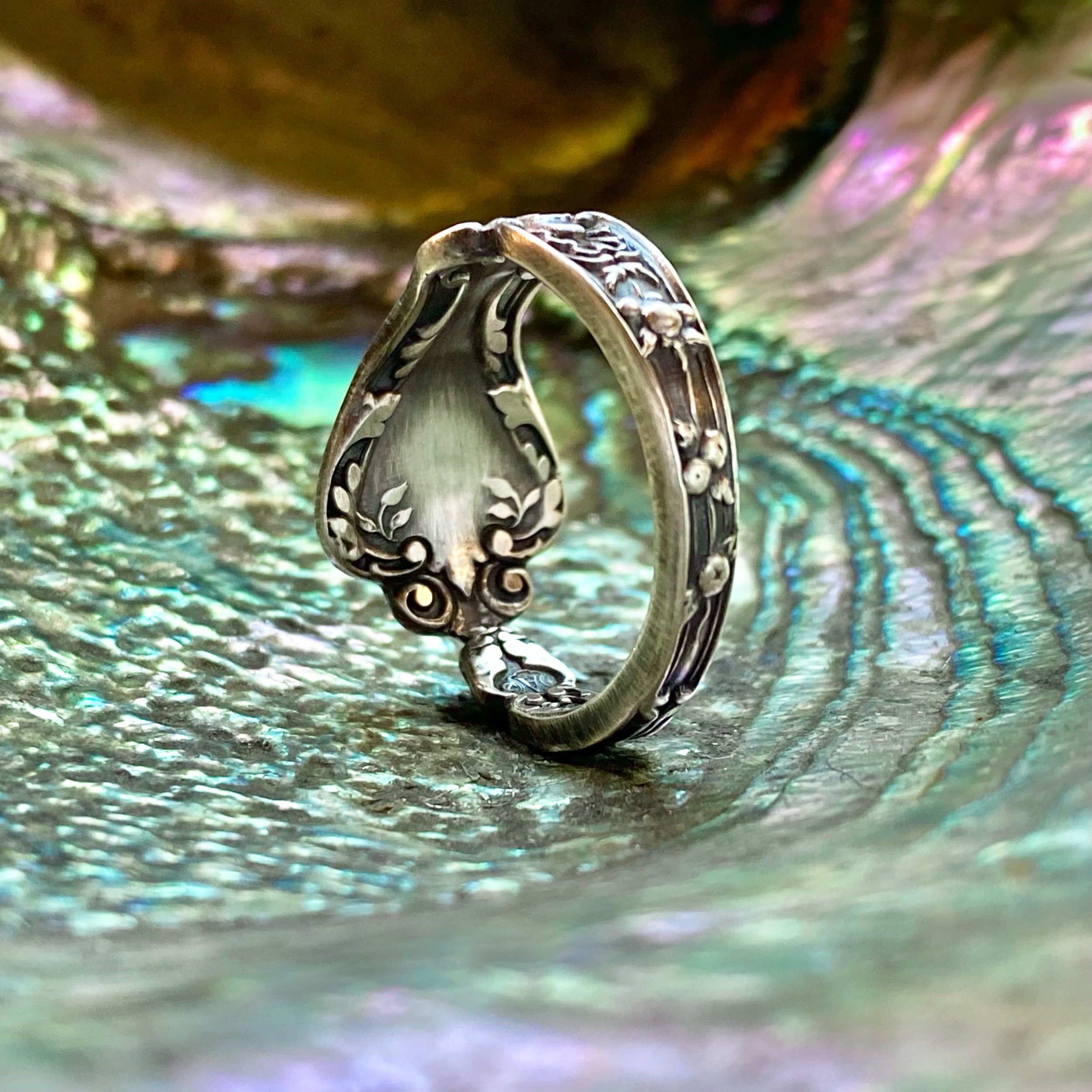 1903 Dainty Nuremberg Sterling Spoon Ring - LadyForge Jewelry
