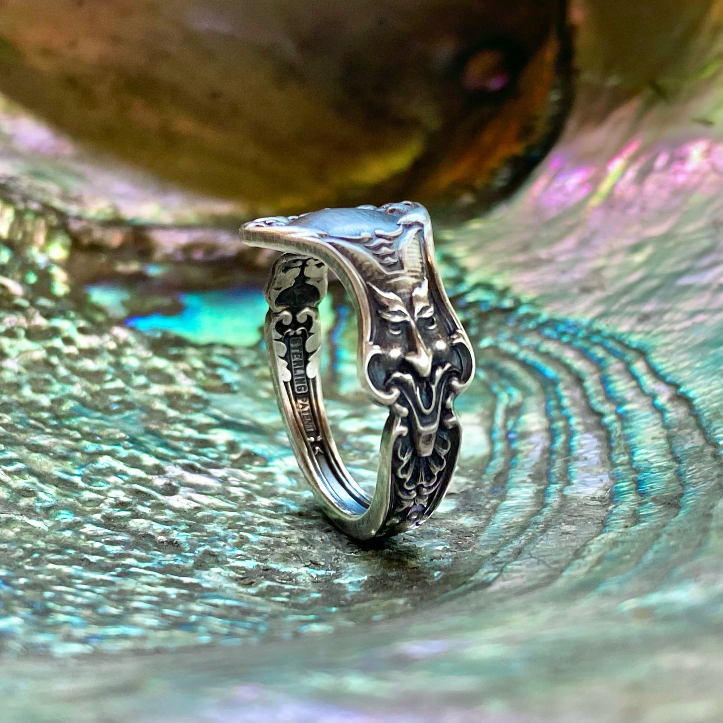 1903 Dainty Nuremberg Sterling Spoon Ring - LadyForge Jewelry