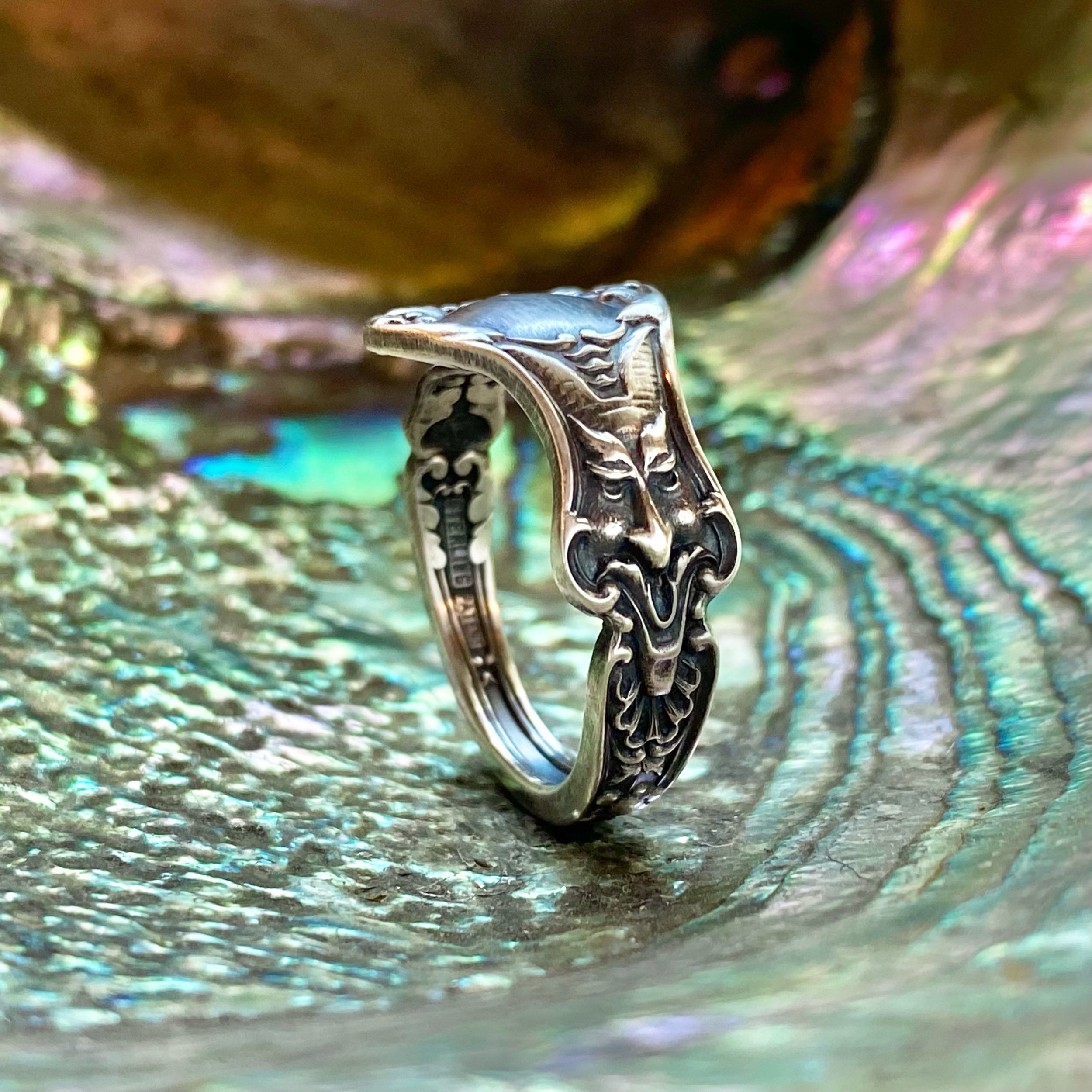 1903 Dainty Nuremberg Sterling Spoon Ring - LadyForge Jewelry