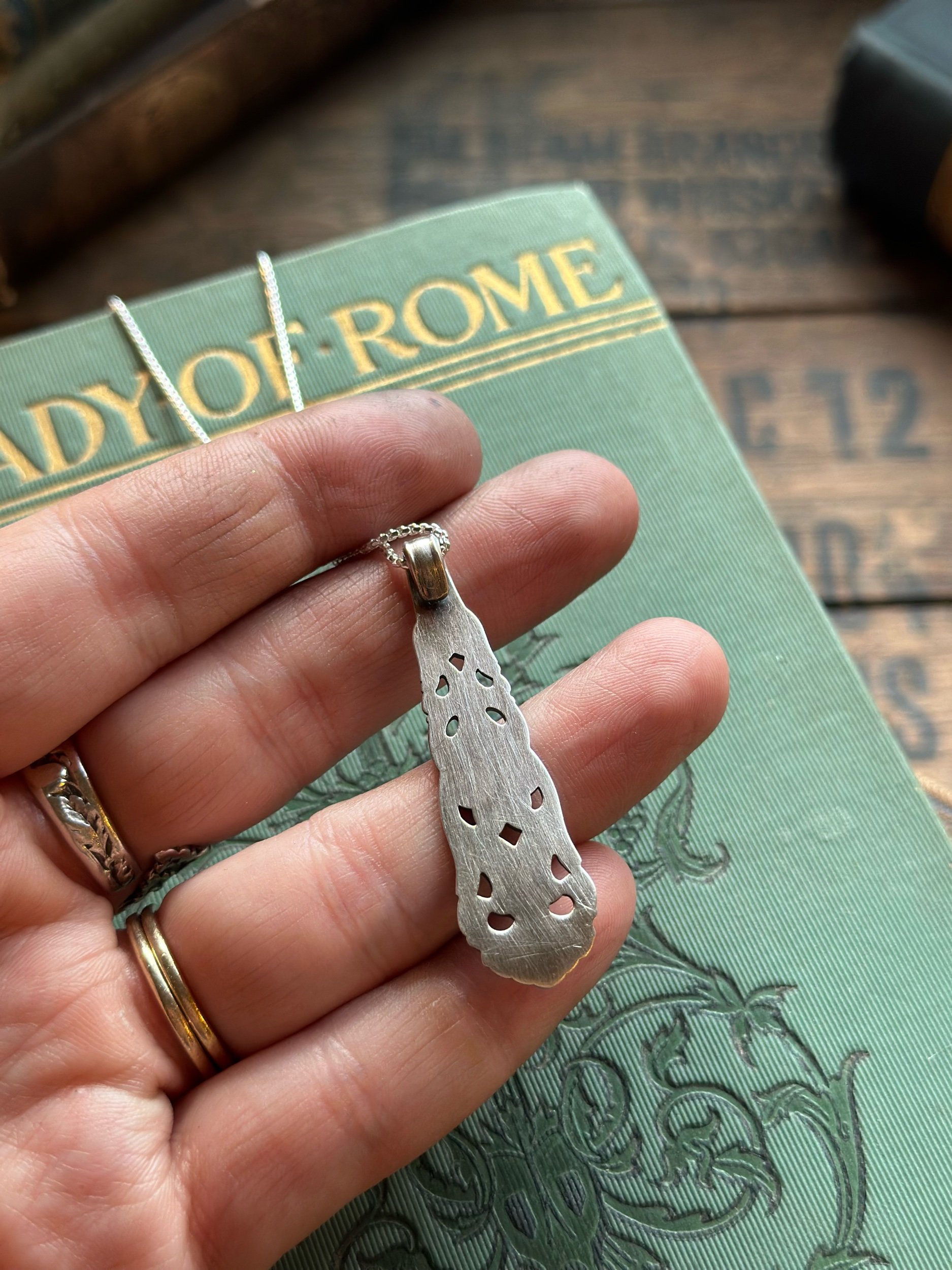 1932 Valdres Norwegian Spoon Necklace - LadyForge Jewelry
