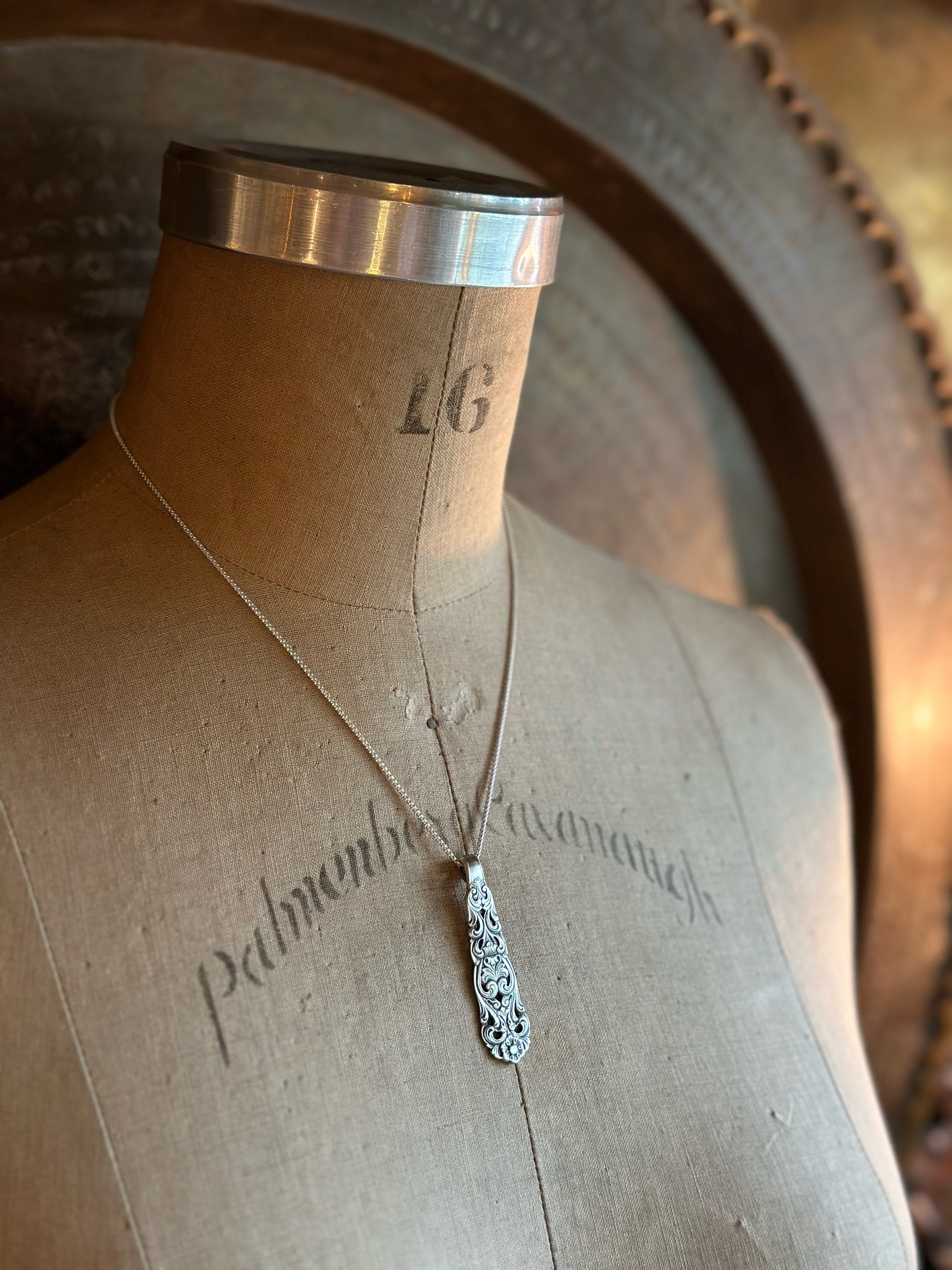 1932 Valdres Norwegian Spoon Necklace - LadyForge Jewelry