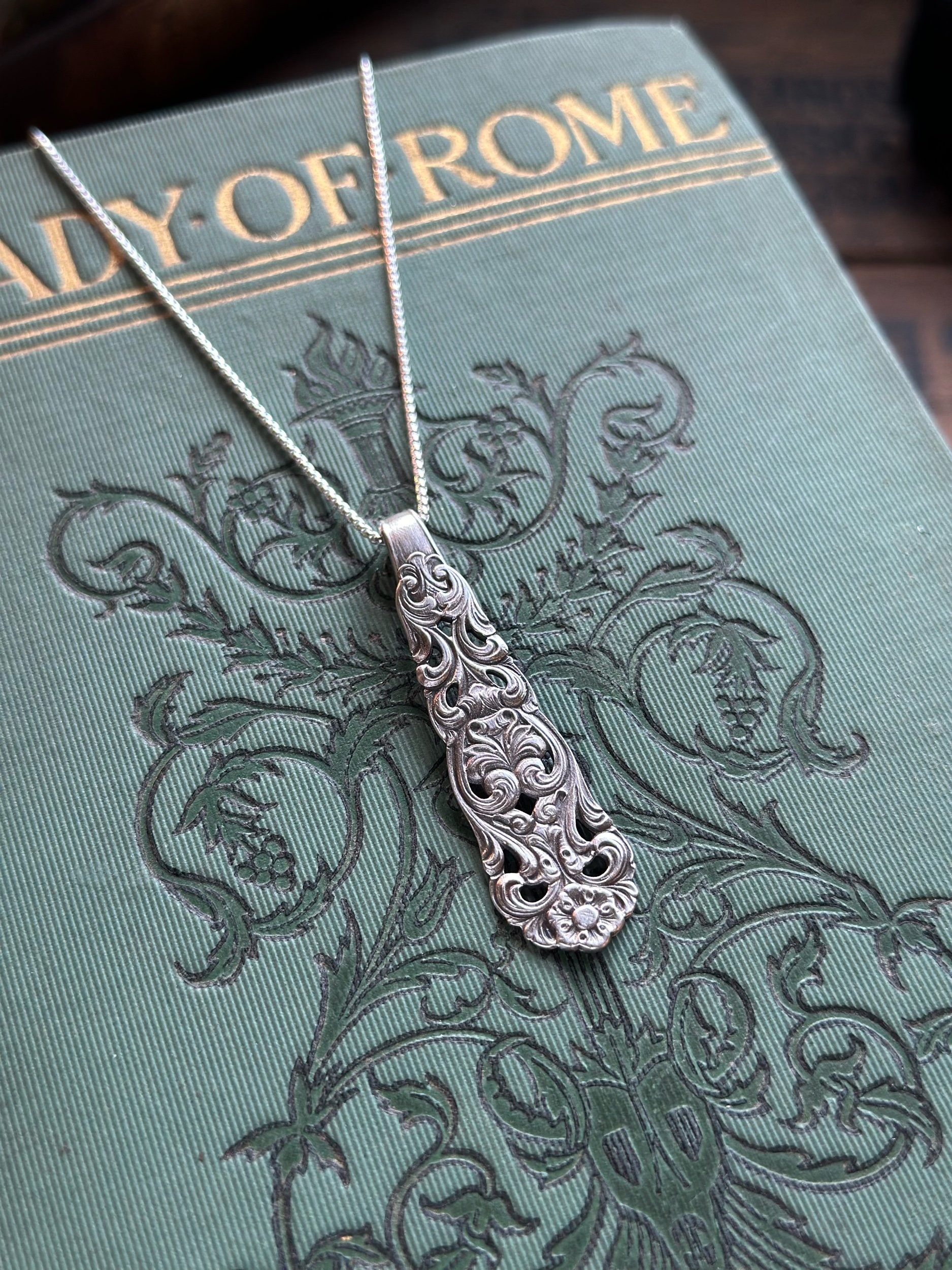 1932 Valdres Norwegian Spoon Necklace - LadyForge Jewelry