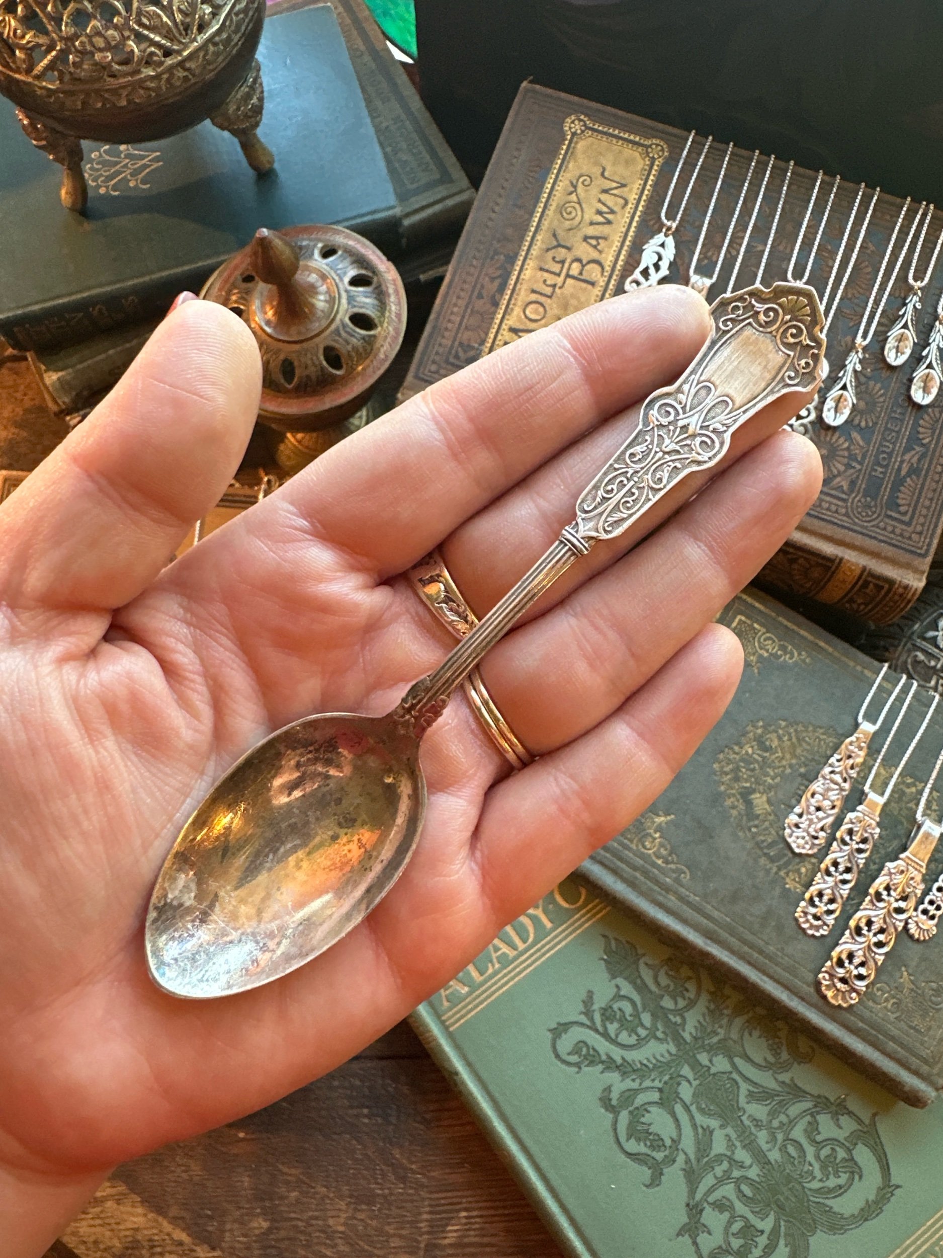 1880 Alhambra Sterling Double Spoon Bracelet - LadyForge Jewelry