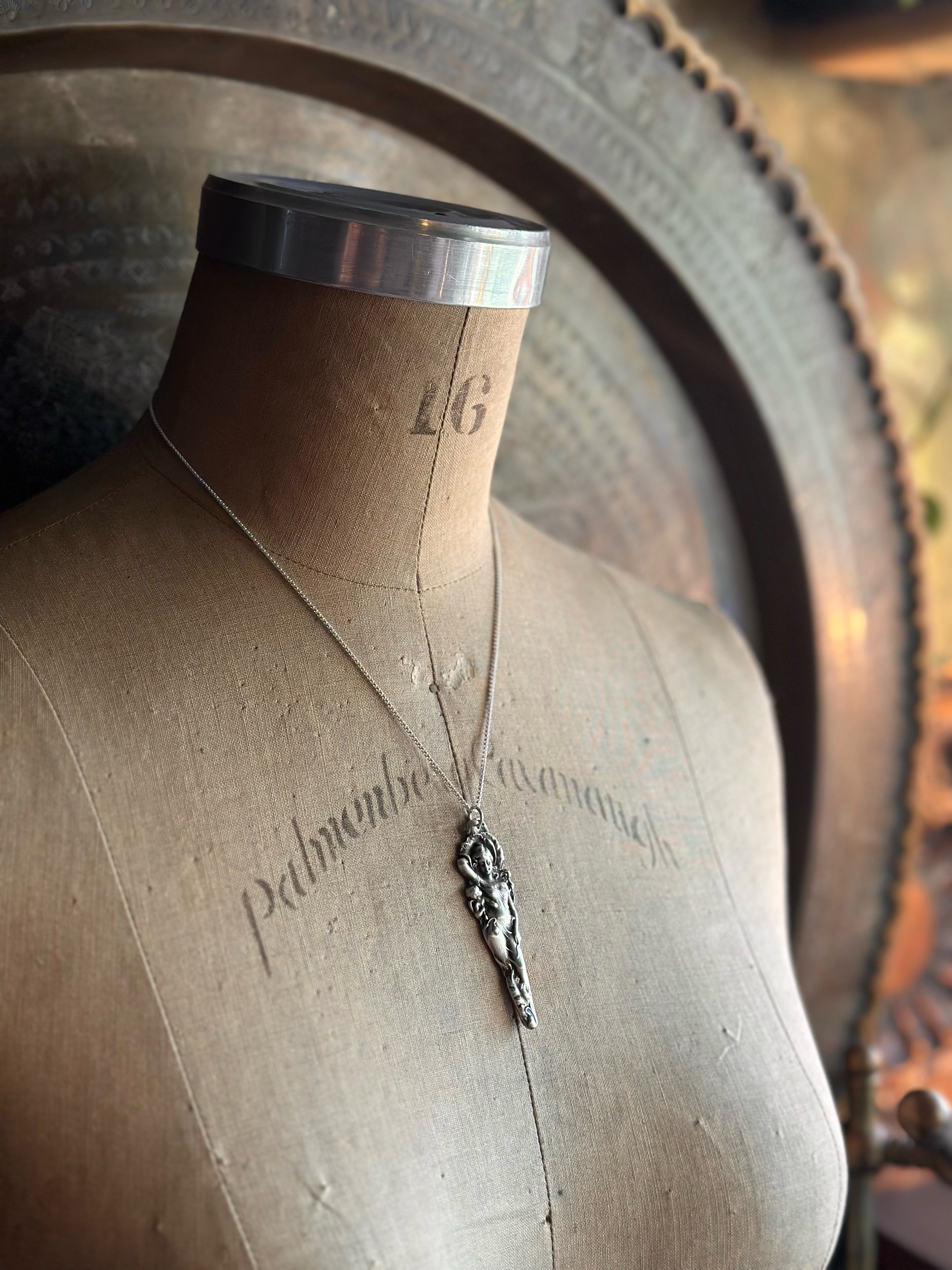 1899 Love Disarmed Sterling Spoon Necklace - LadyForge Jewelry