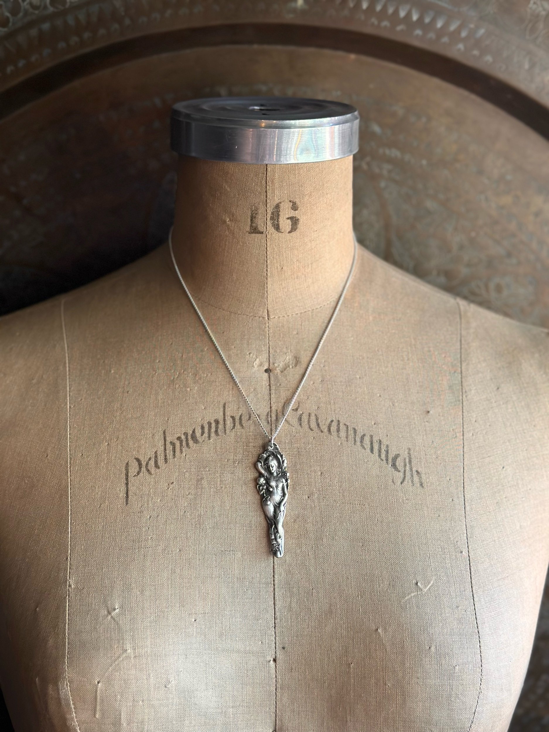 1899 Love Disarmed Sterling Spoon Necklace - LadyForge Jewelry