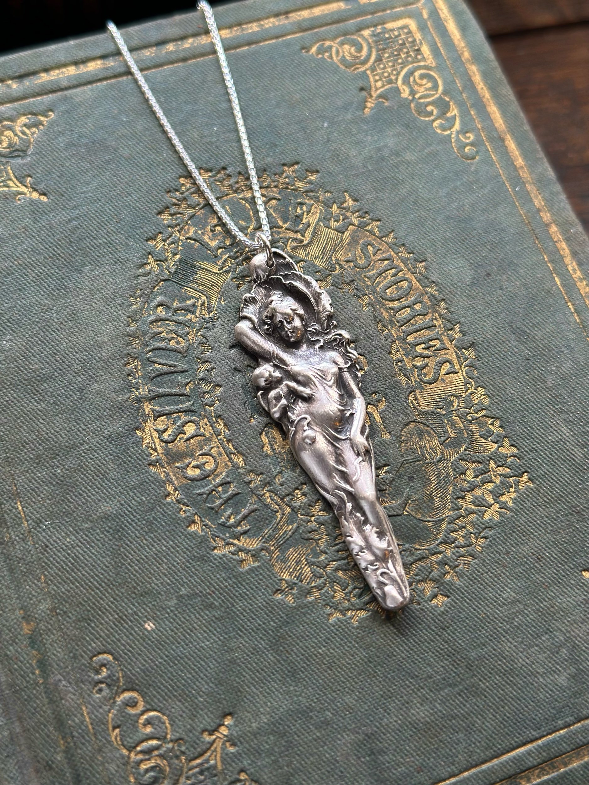 1899 Love Disarmed Sterling Spoon Necklace - LadyForge Jewelry