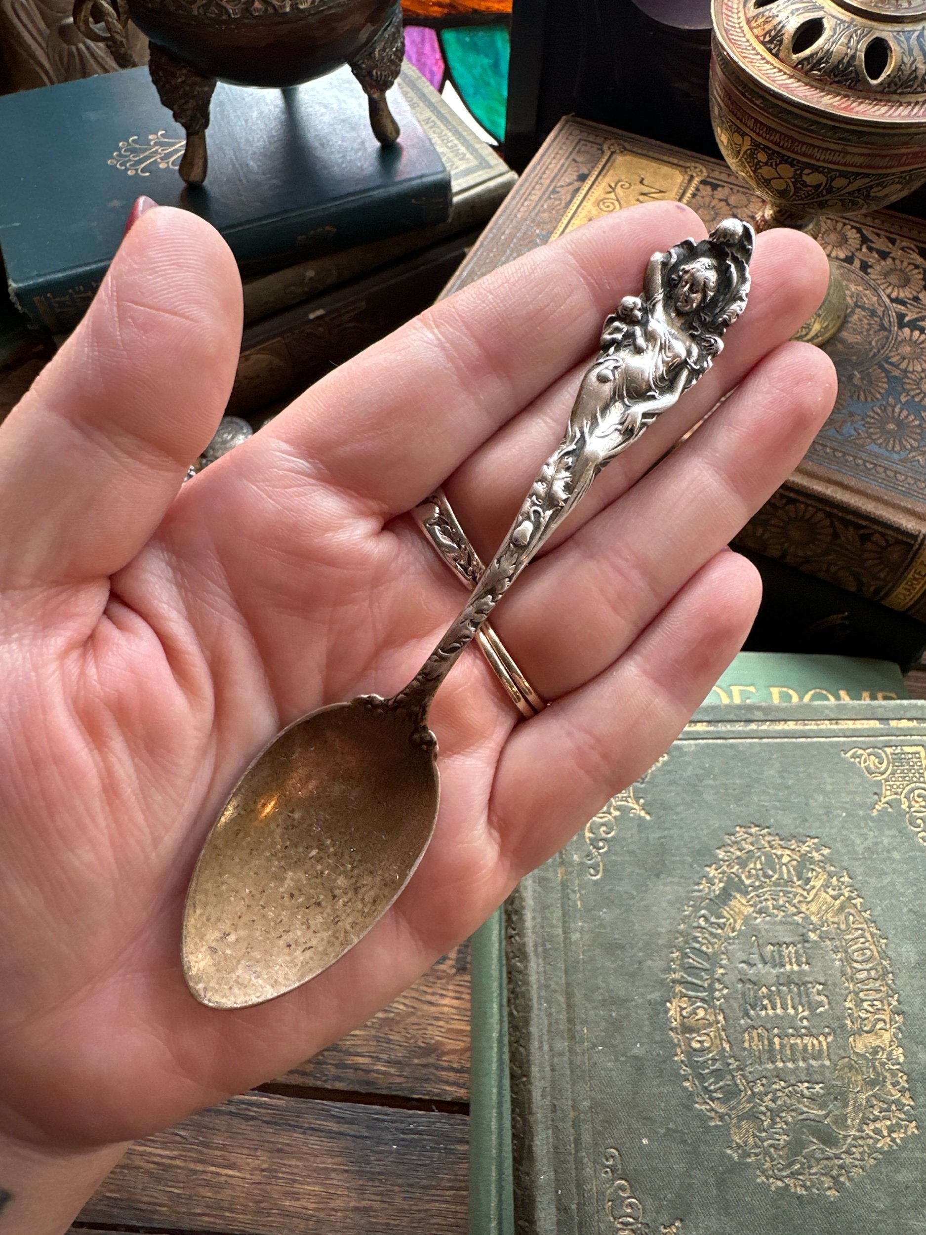 1899 Love Disarmed Sterling Spoon Necklace - LadyForge Jewelry
