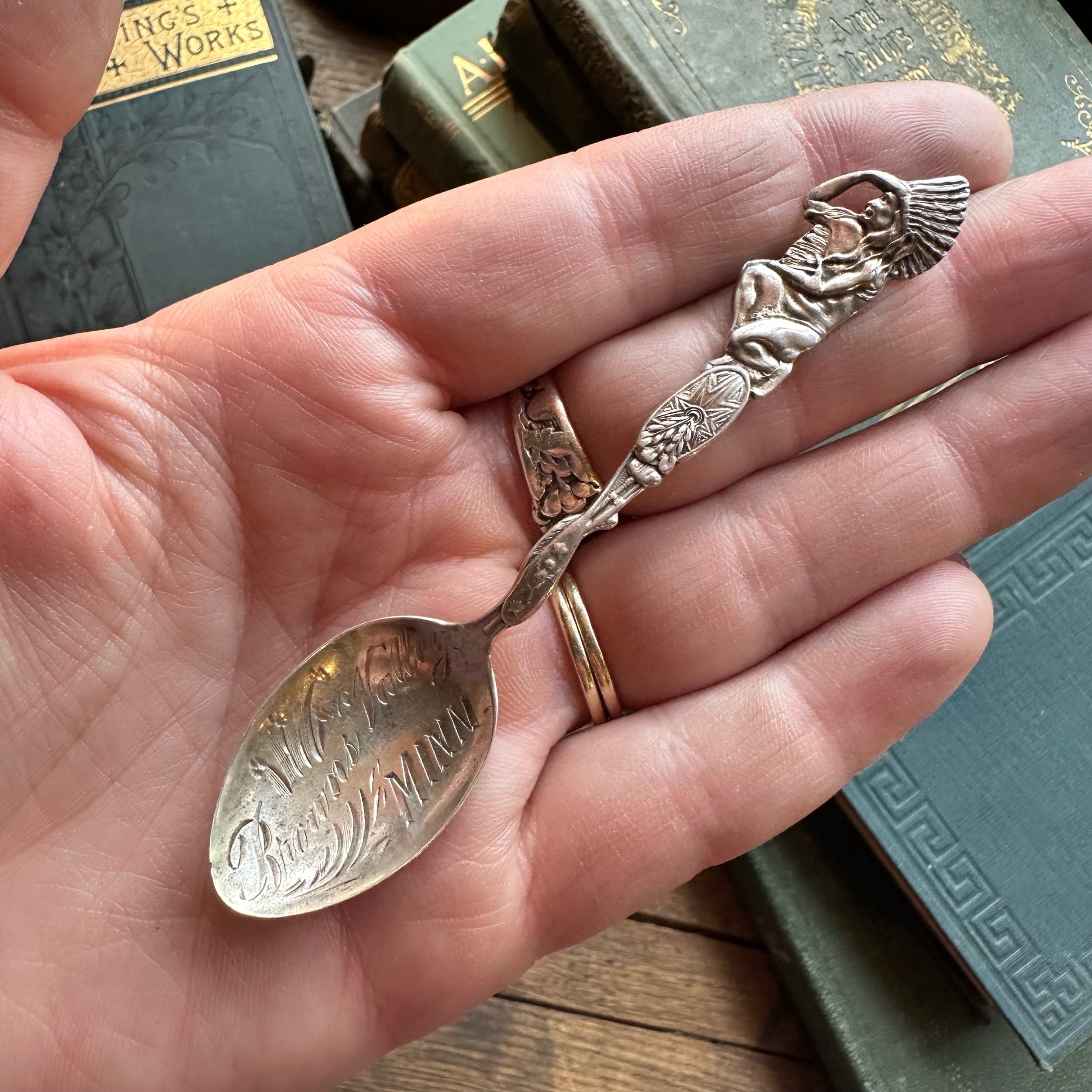 Paye & Baker Native American Sterling Spoon Ring - LadyForge Jewelry