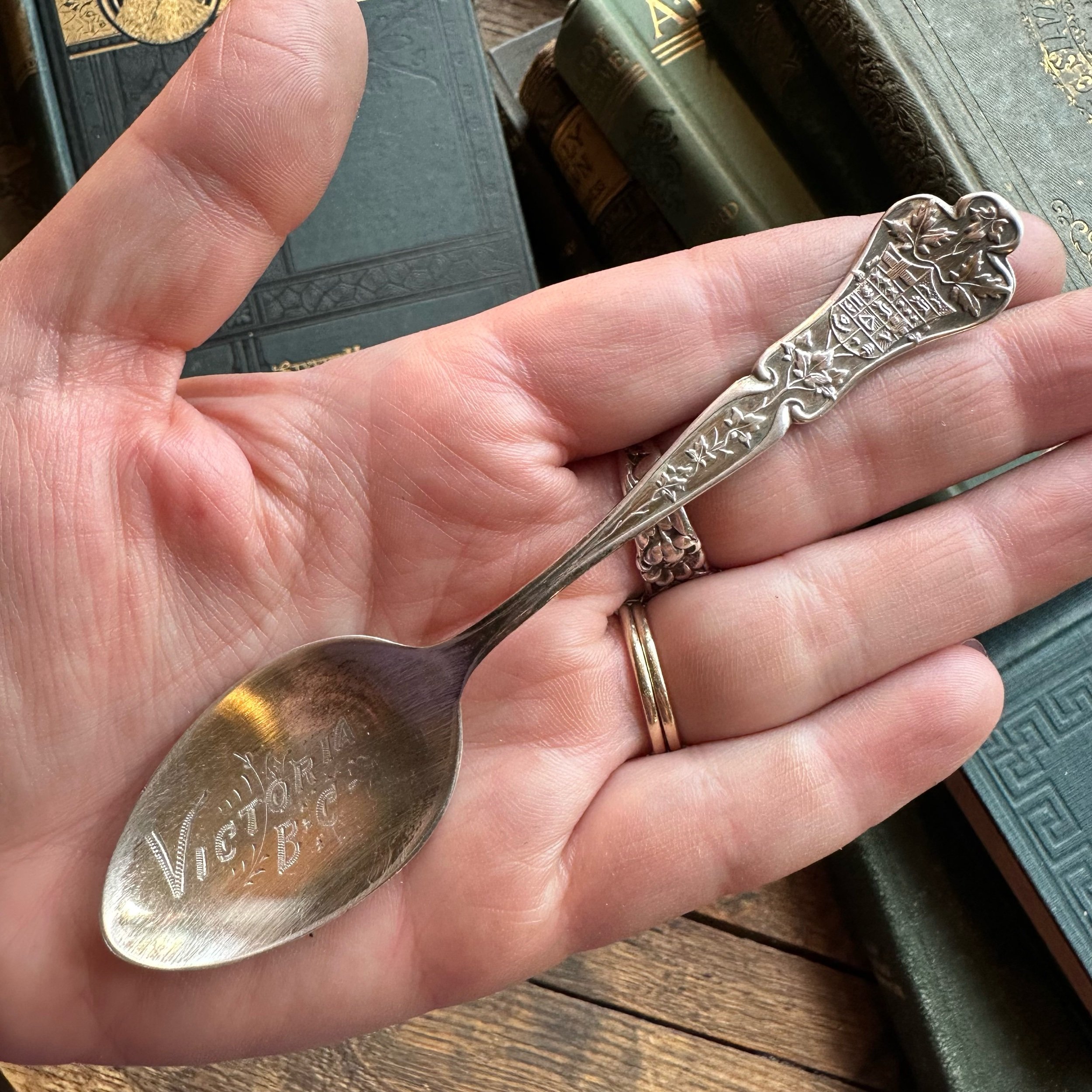 Canadian Coat of Arms Sterling Spoon Ring - LadyForge Jewelry